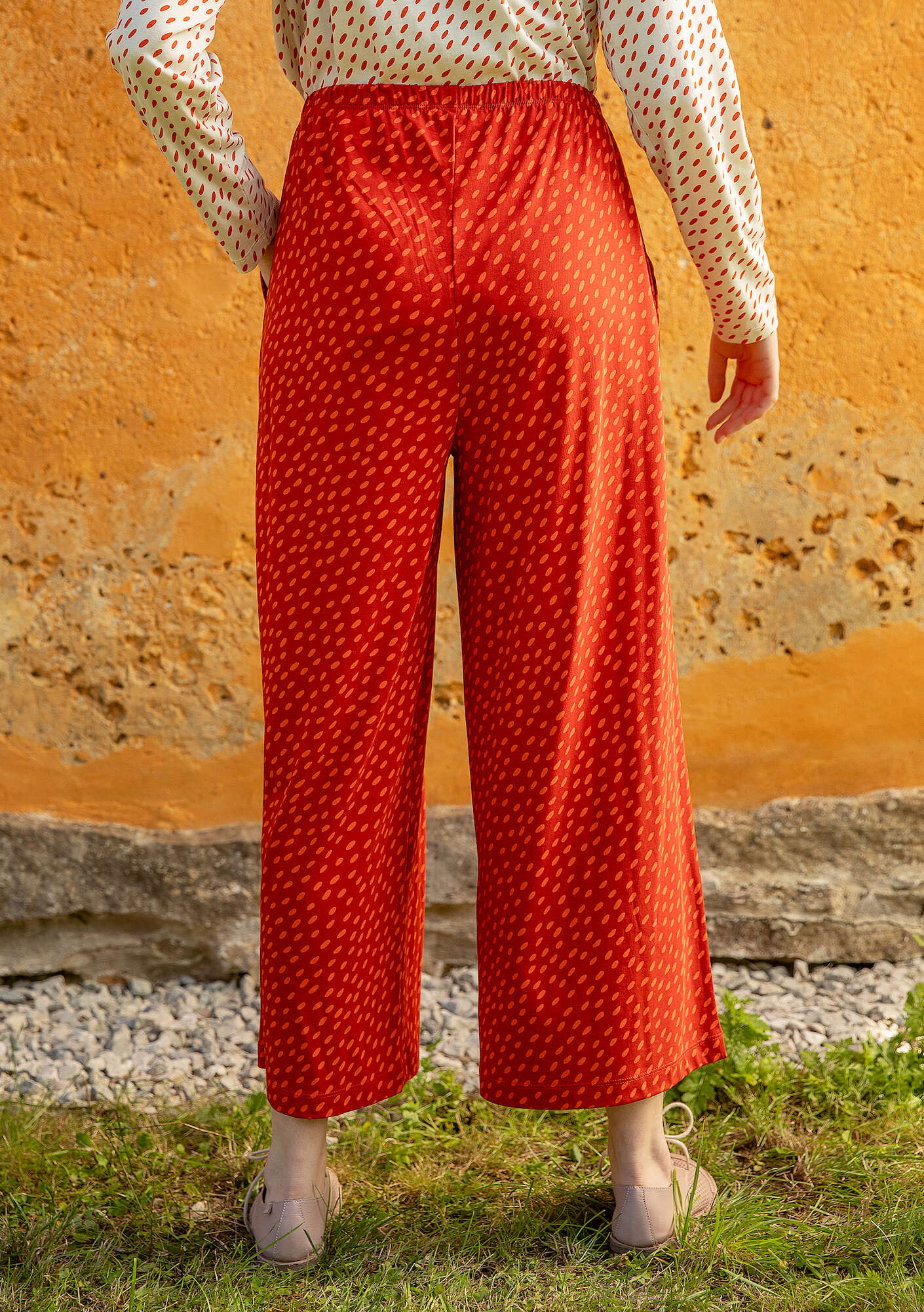 "Arholma" organic cotton/modal jersey trousers