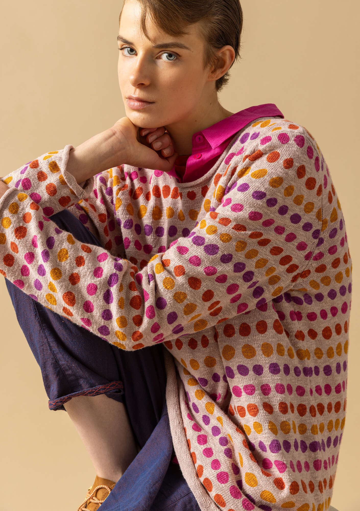 "Abby" favourite sweater in organic/recycled cotton