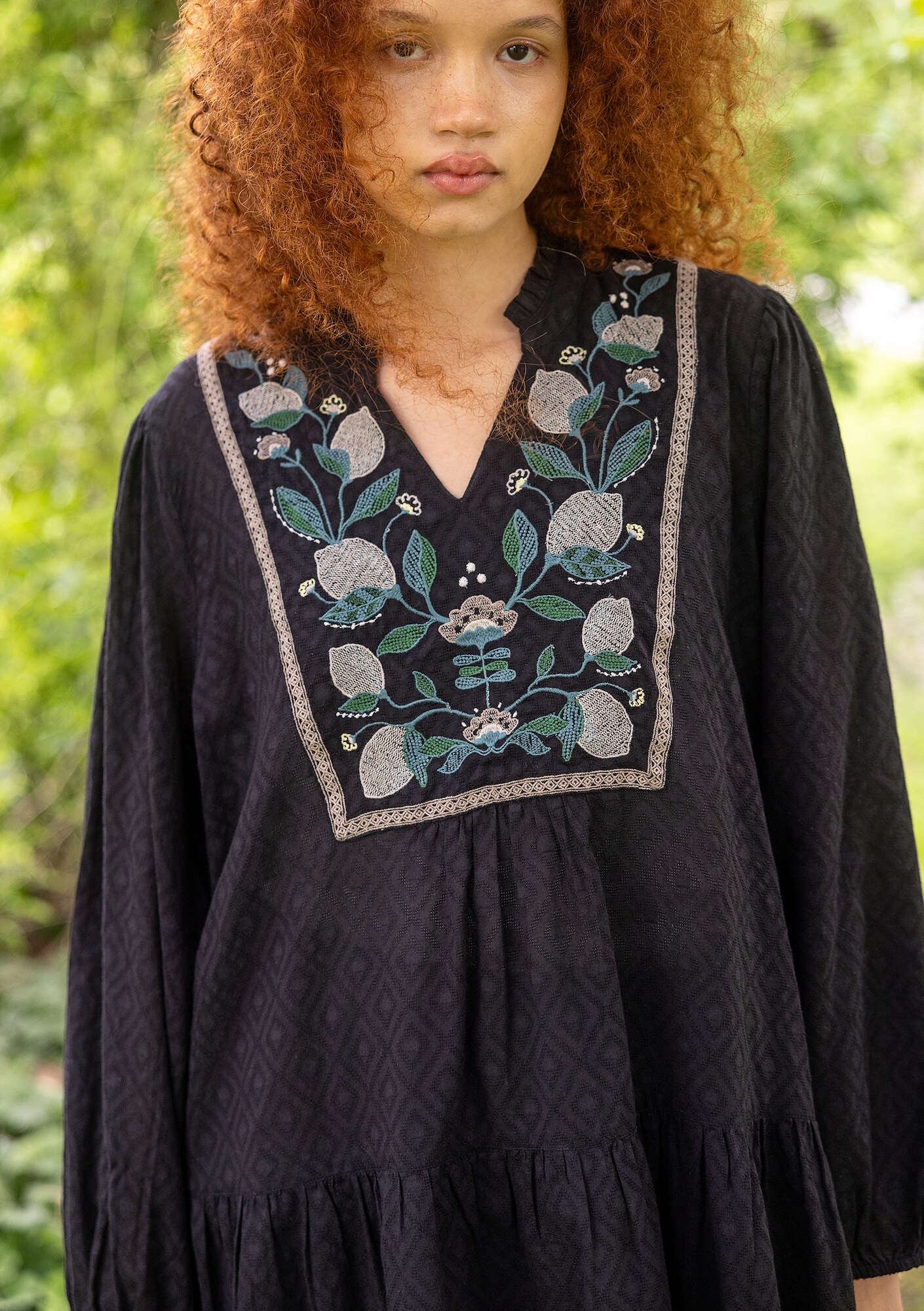 "Hilda" woven organic cotton tunic