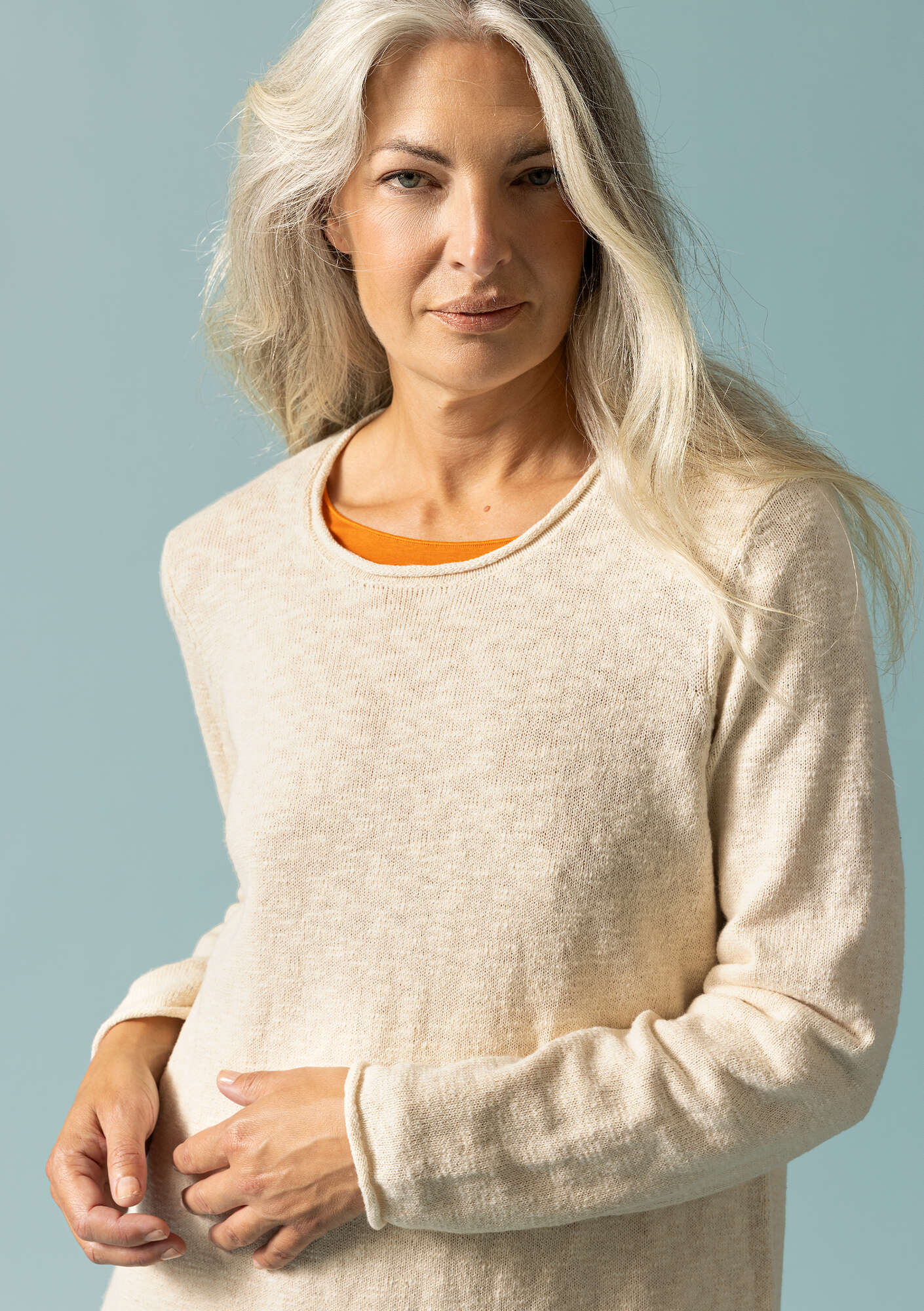 "Abby" favourite sweater in organic/recycled cotton