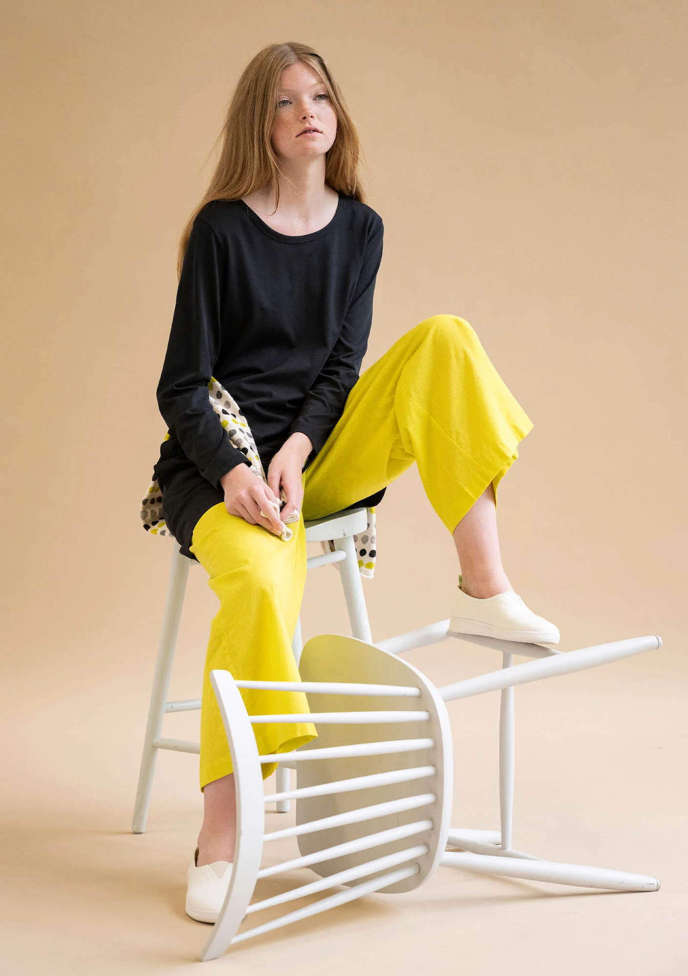 "Billie" jersey tunic in organic cotton/modal