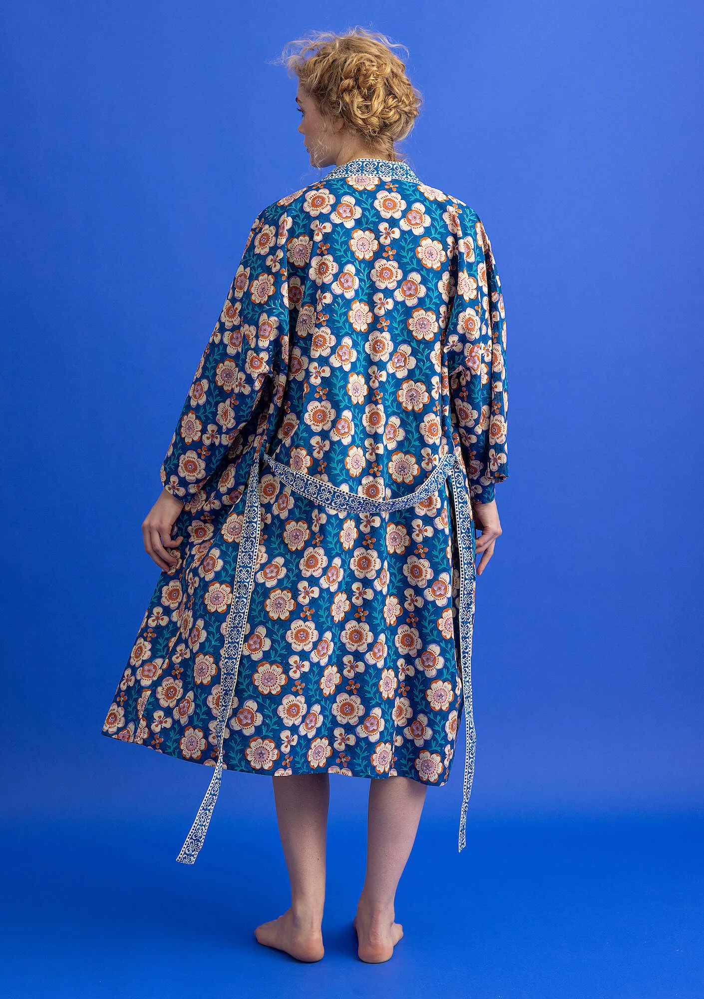 "Petals" organic cotton kimono