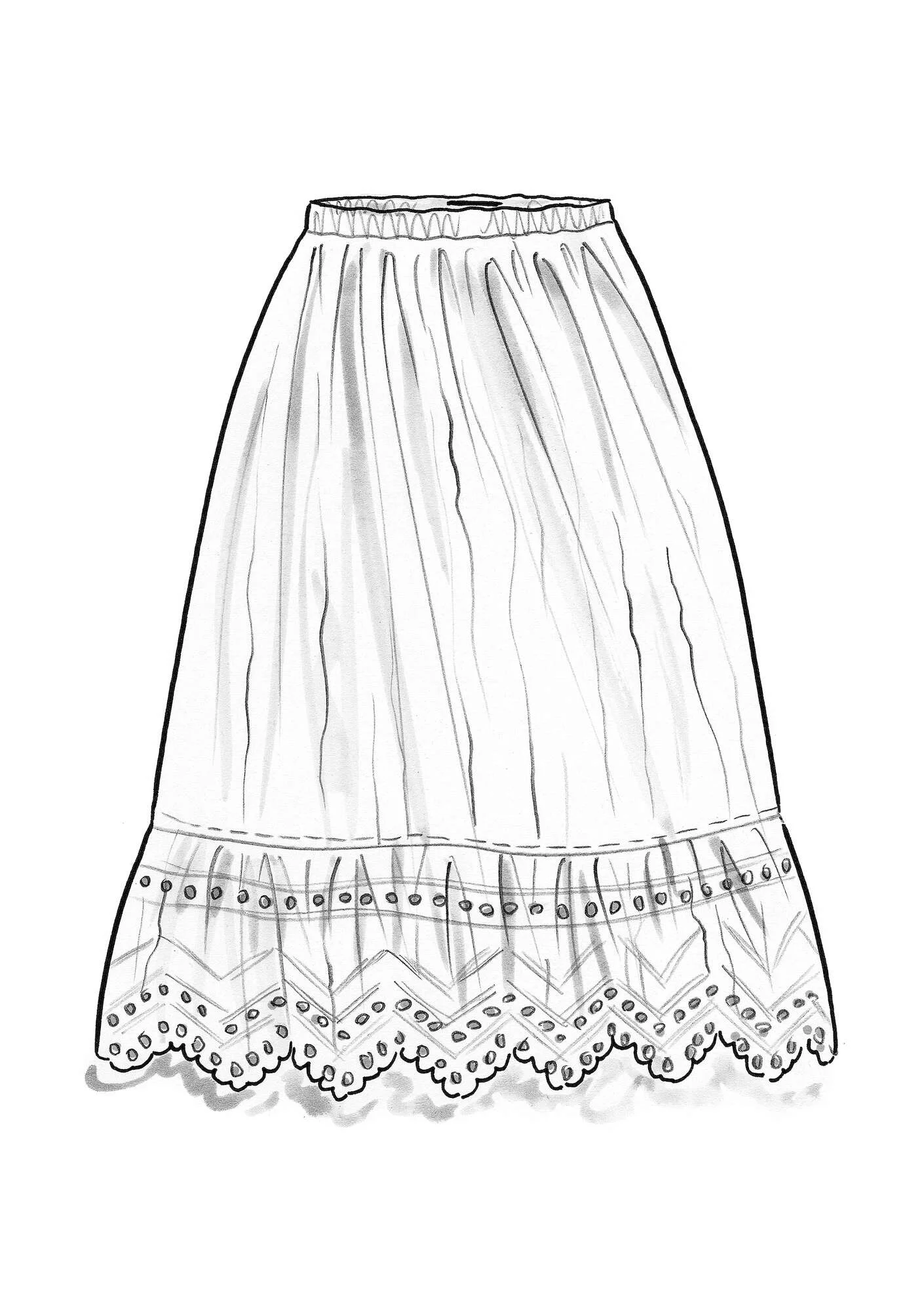 "Luna" woven organic cotton underskirt