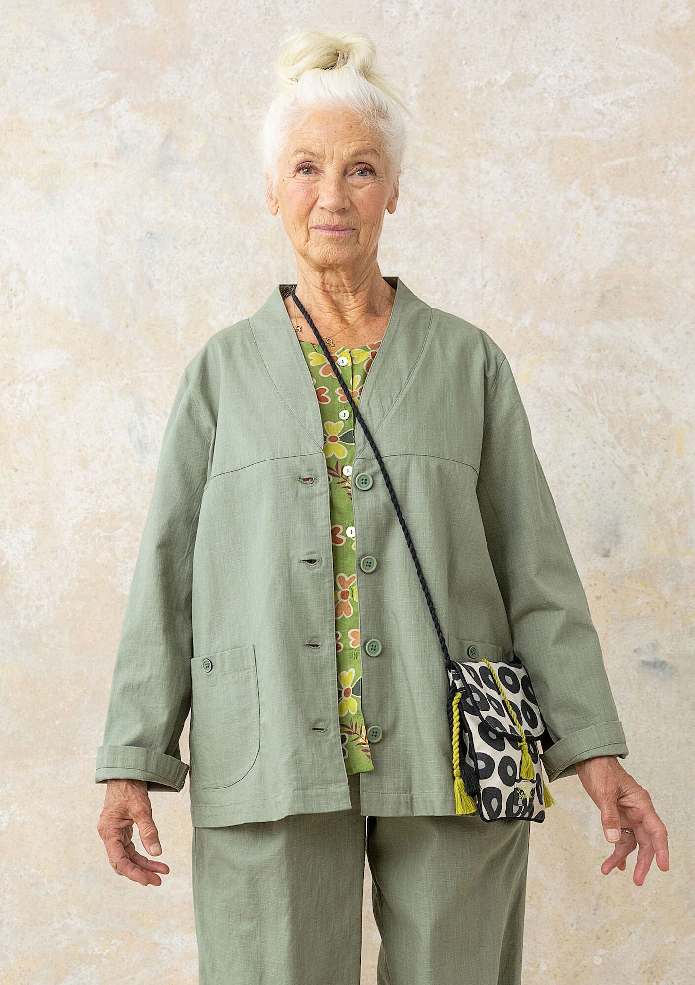 Woven organic cotton jacket