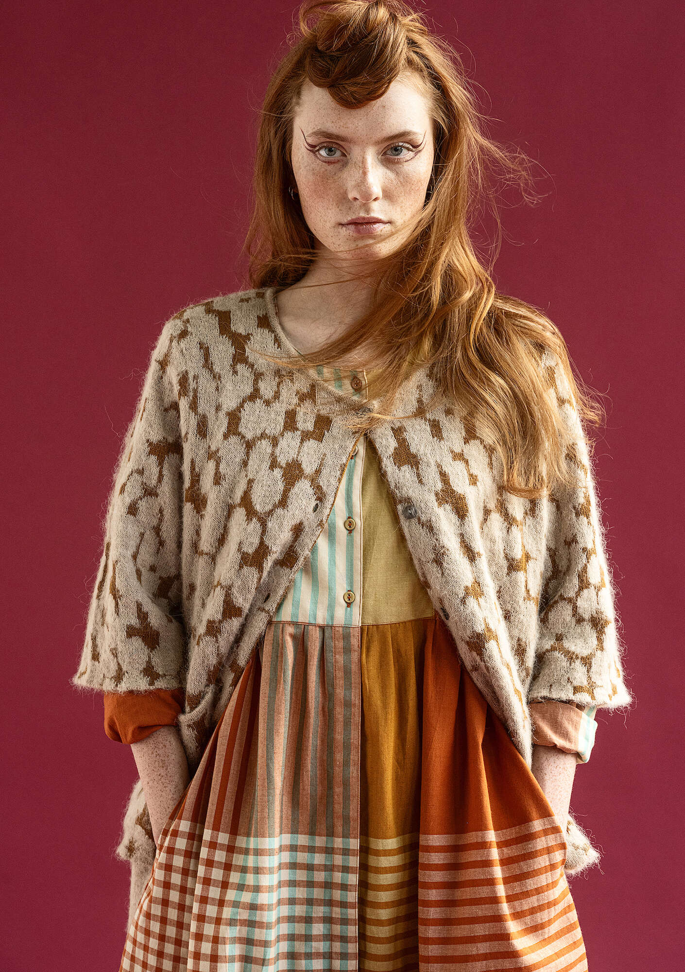 "Morr" cardigan in an alpaca and recycled/organic cotton blend