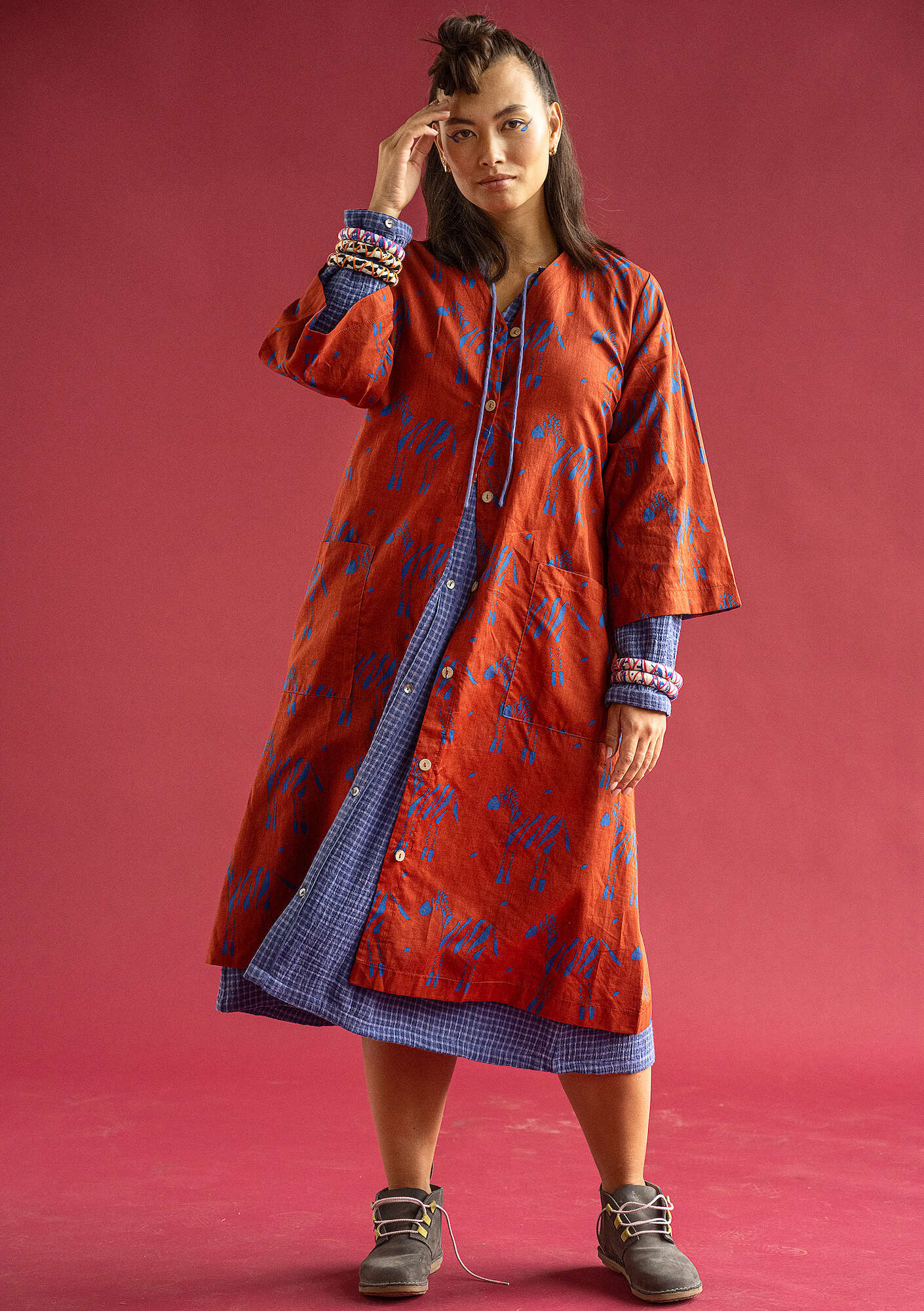 "Zebra" organic cotton dress