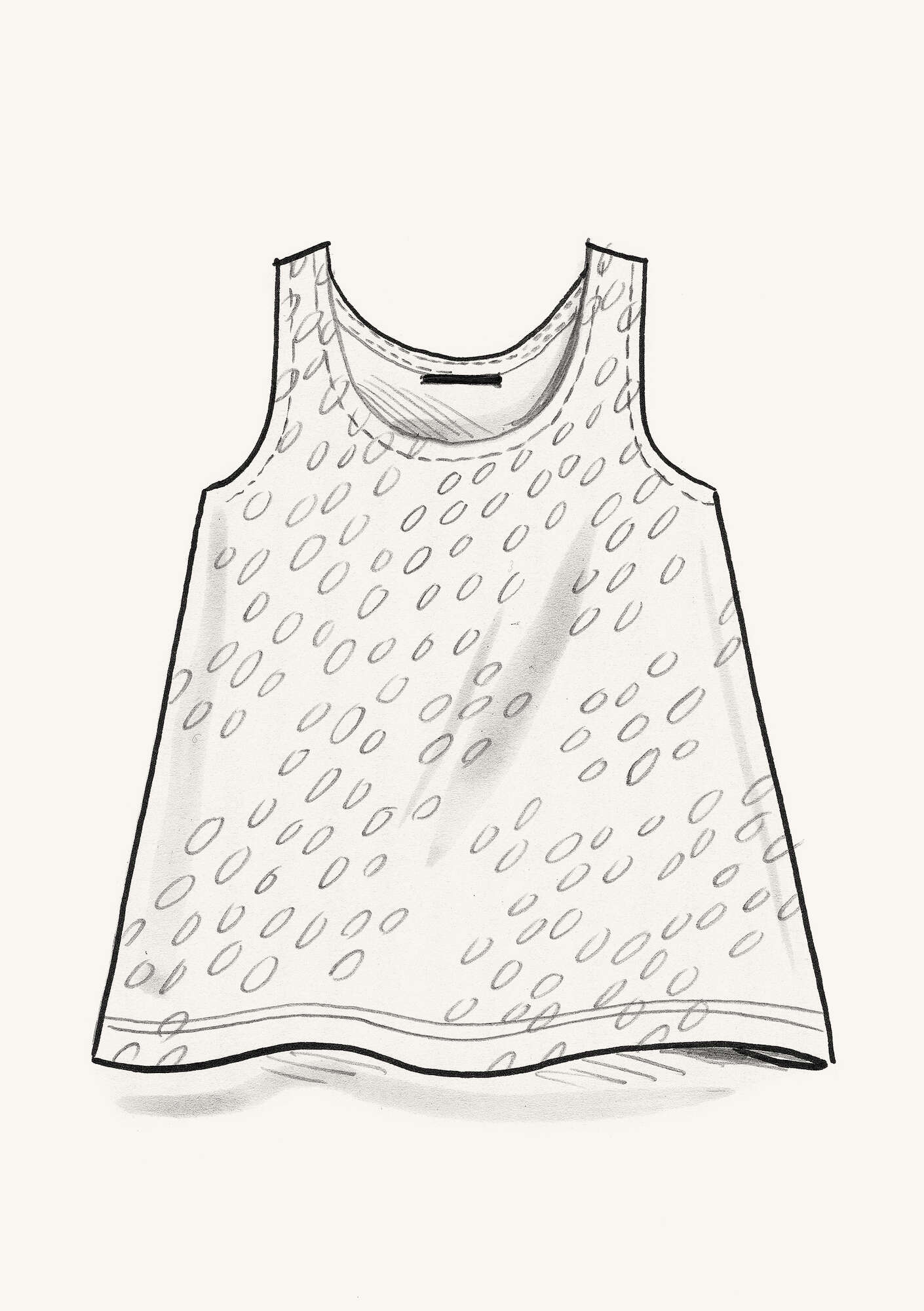 "Singö" organic cotton/modal jersey tank top
