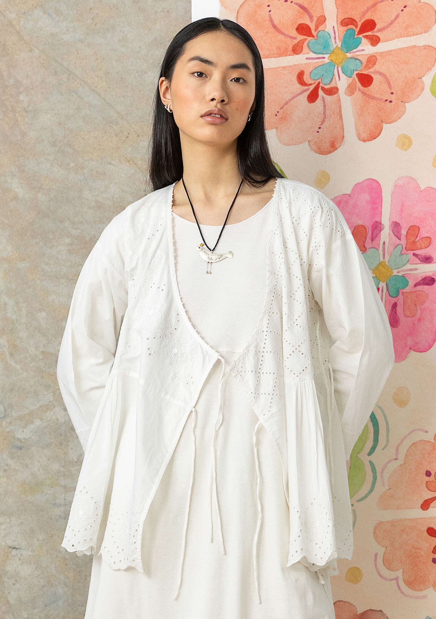 "Syd" woven organic cotton blouse