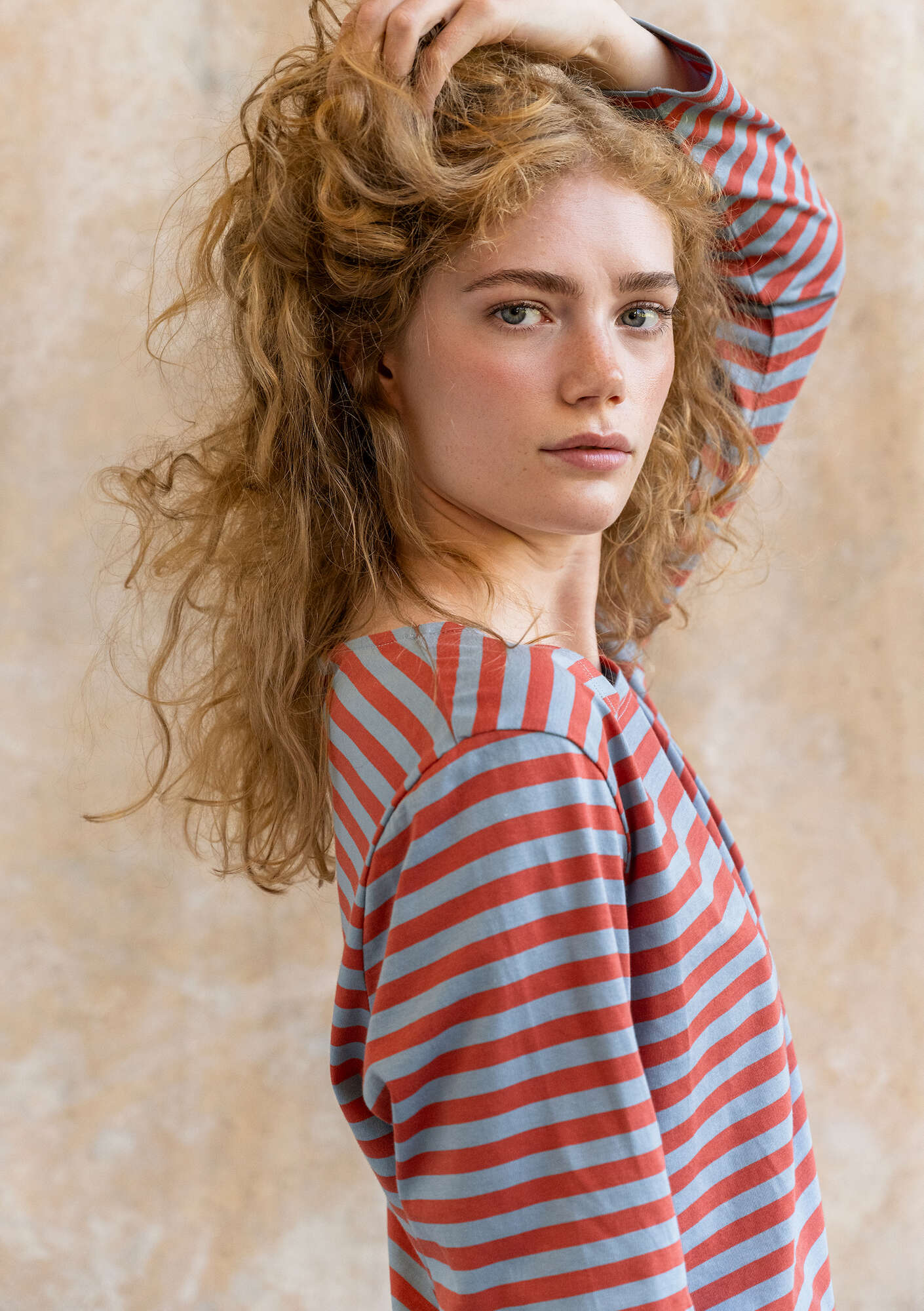 Organic cottonÖstriped essential sweater