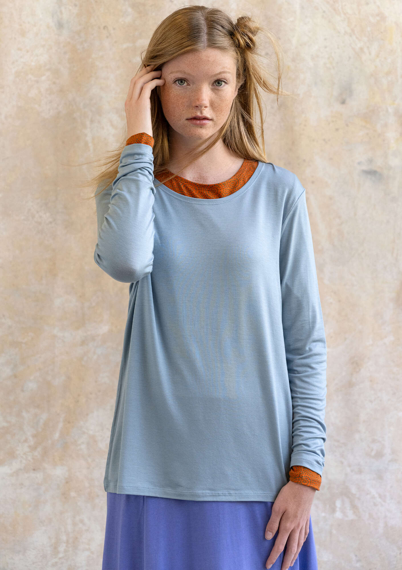 "Ada" lyocell/elÖstane jersey top