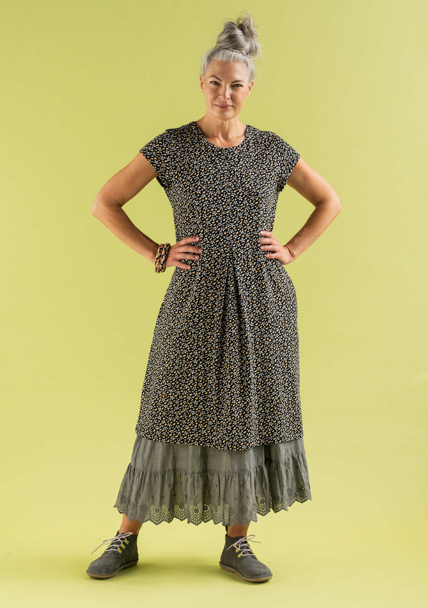 "Jane" organic cotton/elÖstane jersey dress
