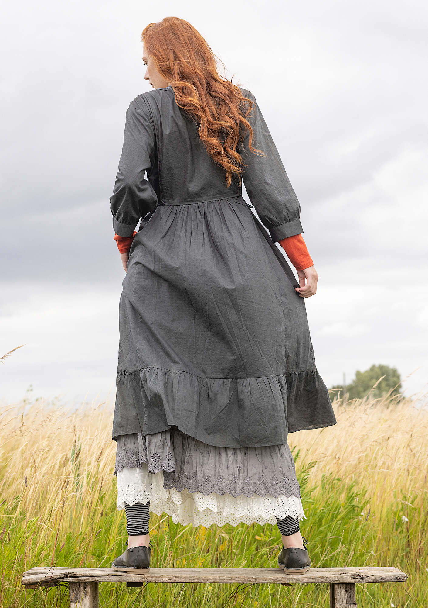 "Sahara" woven organic cotton dress