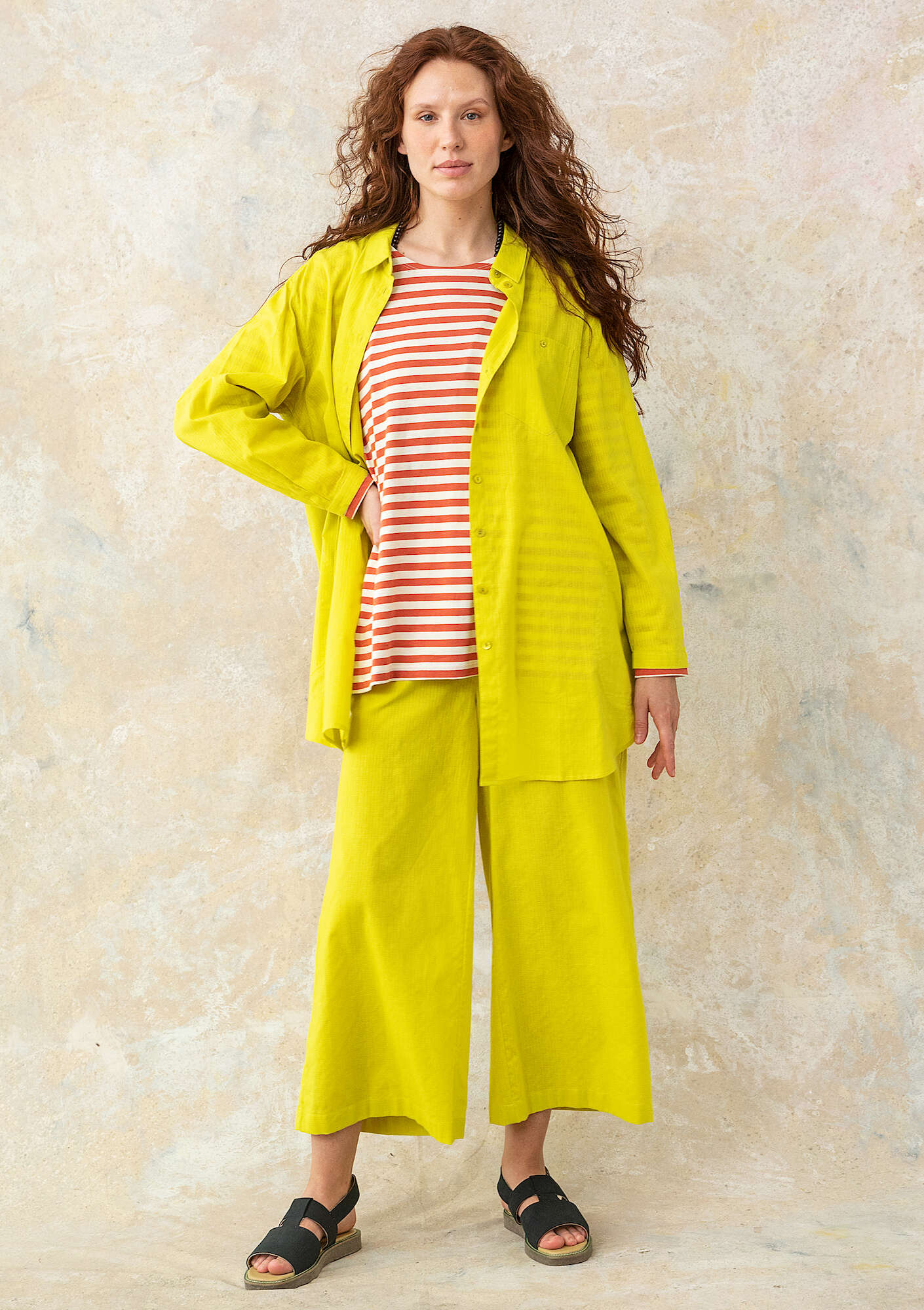 Woven organic cotton shirt