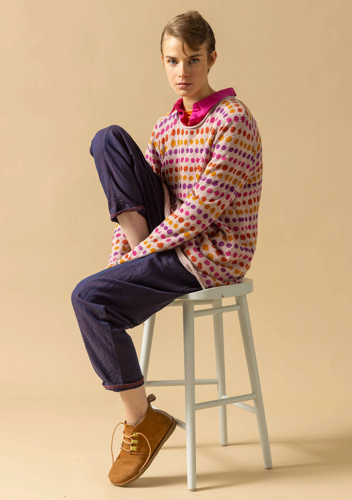 "Abby" favourite sweater in organic/recycled cotton