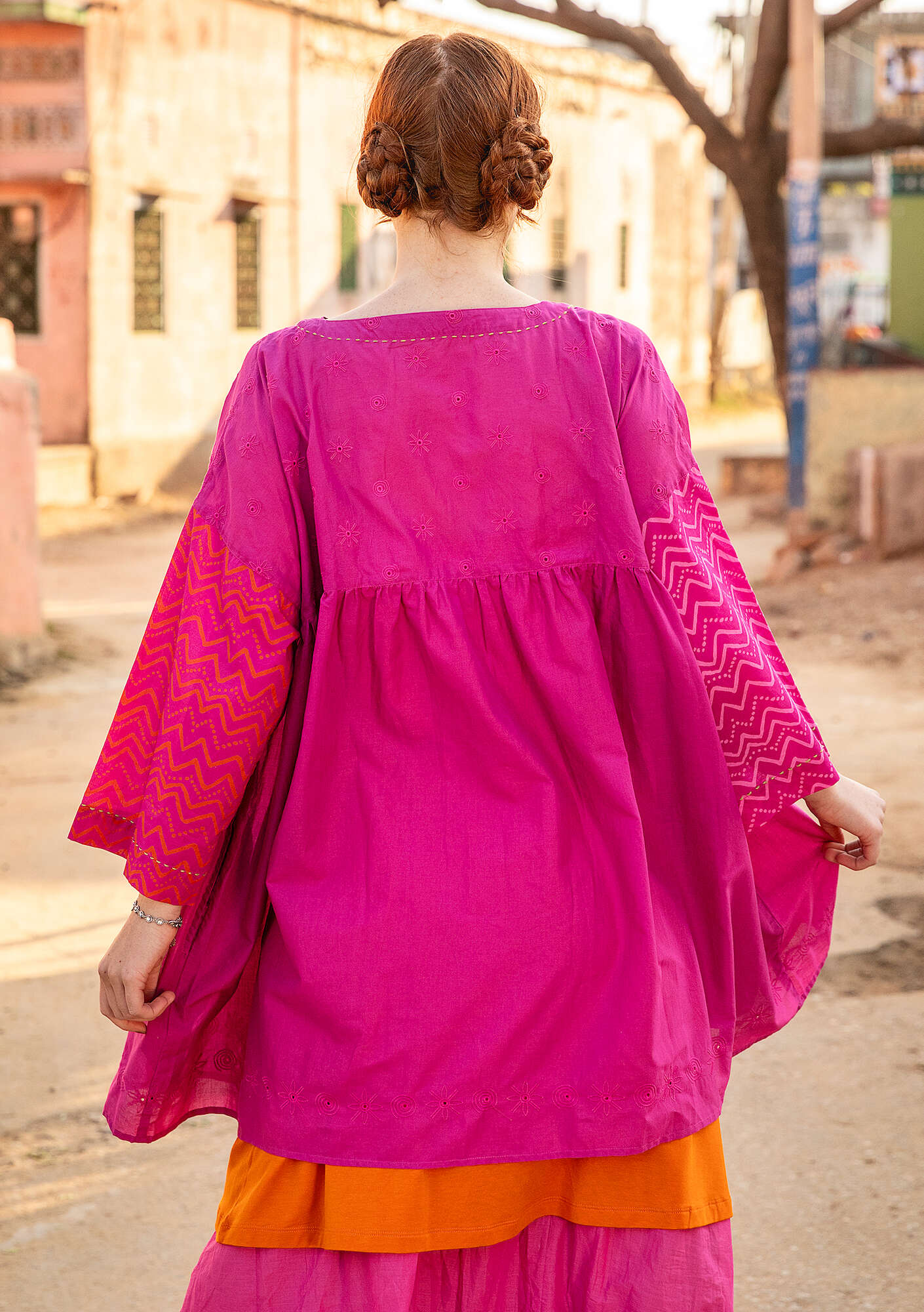 "Sanganeer" woven organic cotton tunic