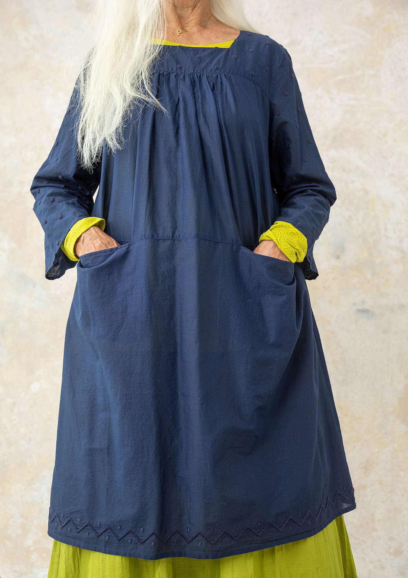 Woven organic cotton dress