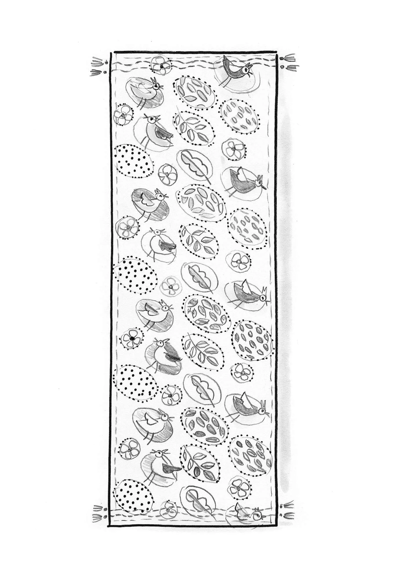 "NÖst" organic cotton table runner