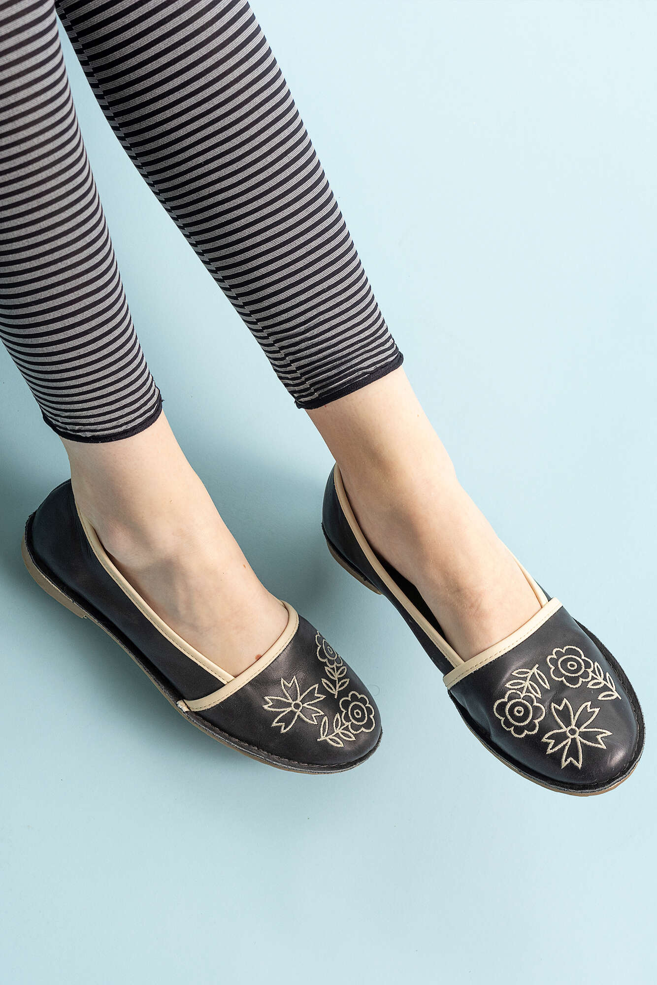 Nappa ballerina shoes