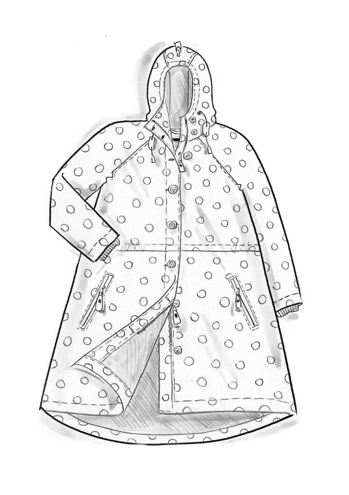 "Francis" woven organic cotton parka