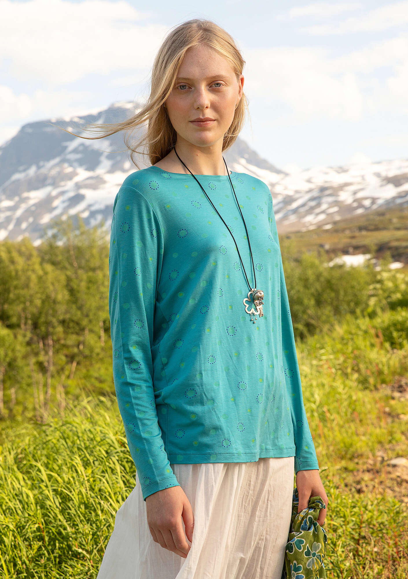 "Pencil" lyocell/elÖstane jersey top
