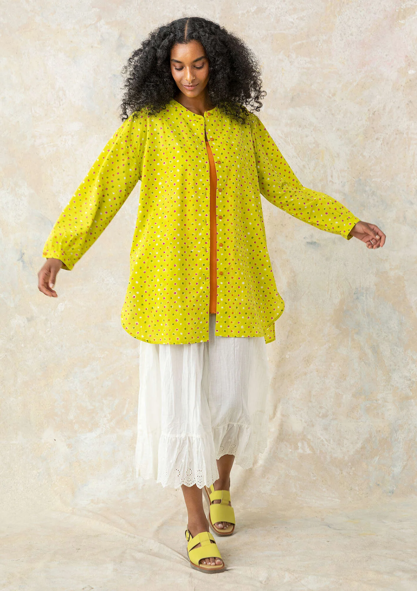 "Ella" woven organic cotton shirt