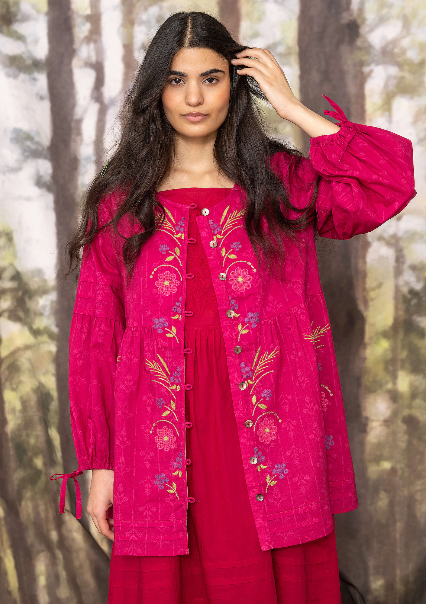 "Hjortron" woven organic cotton tunic