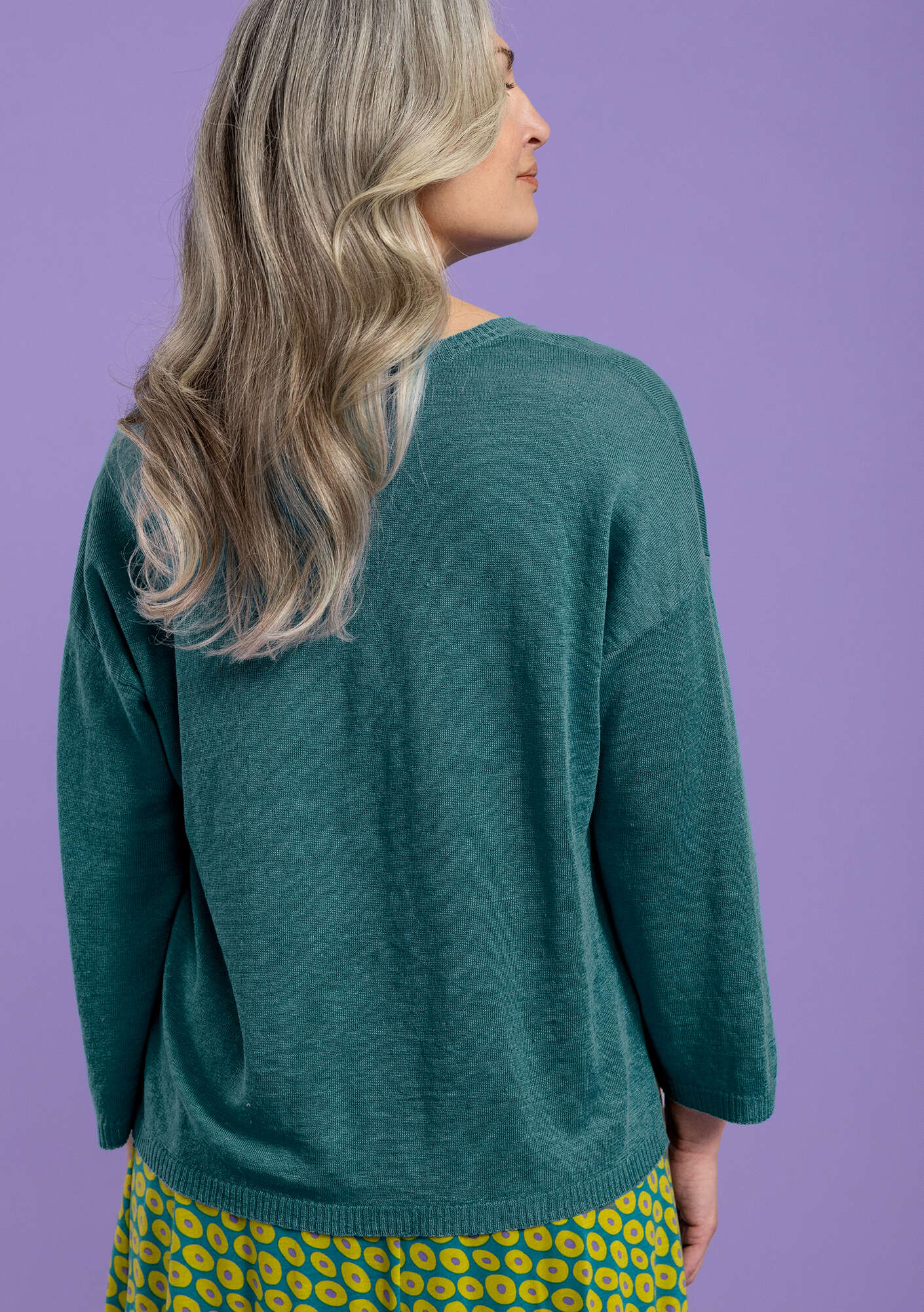 Knitted linen sweater