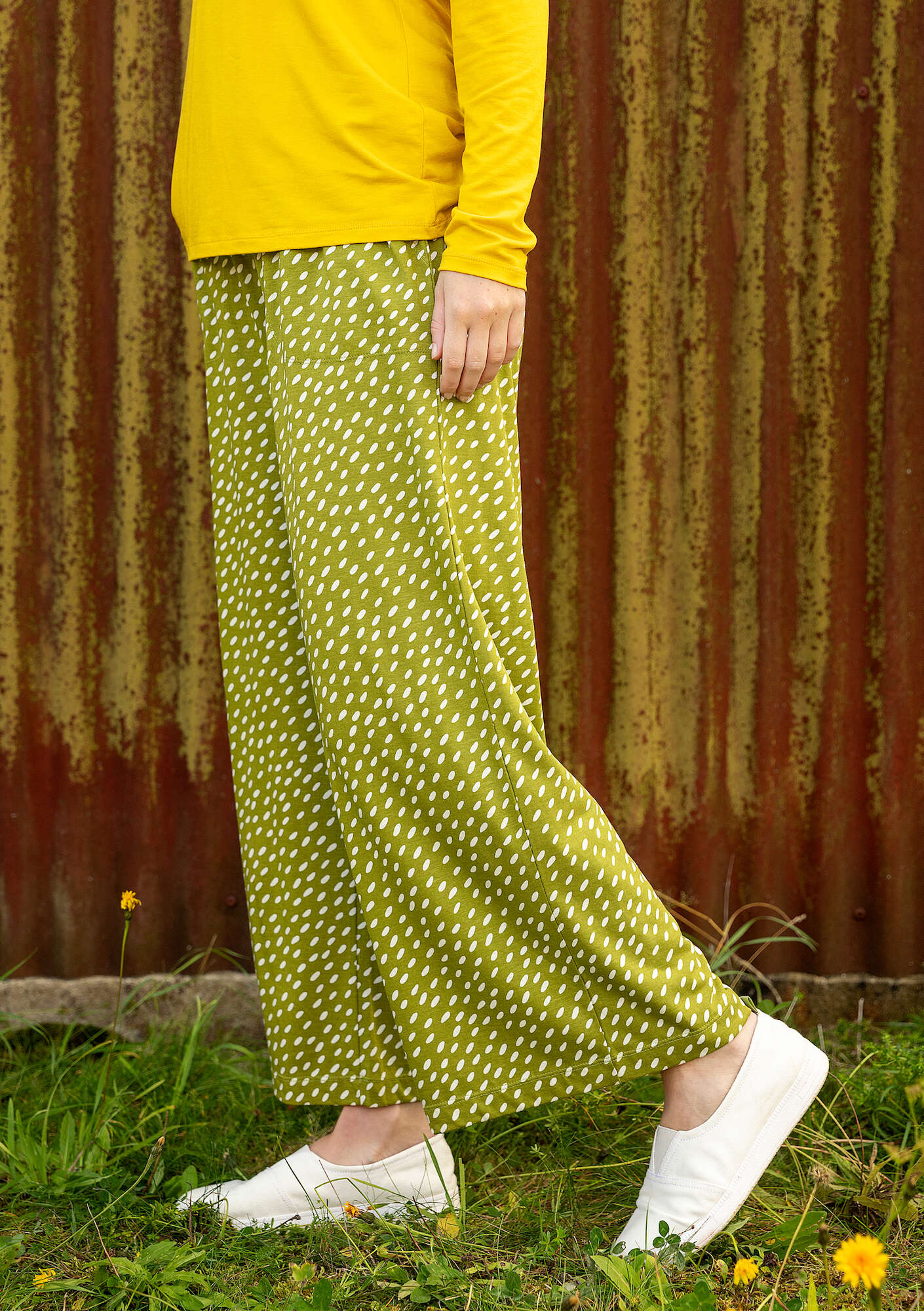 "Arholma" organic cotton/modal jersey trousers