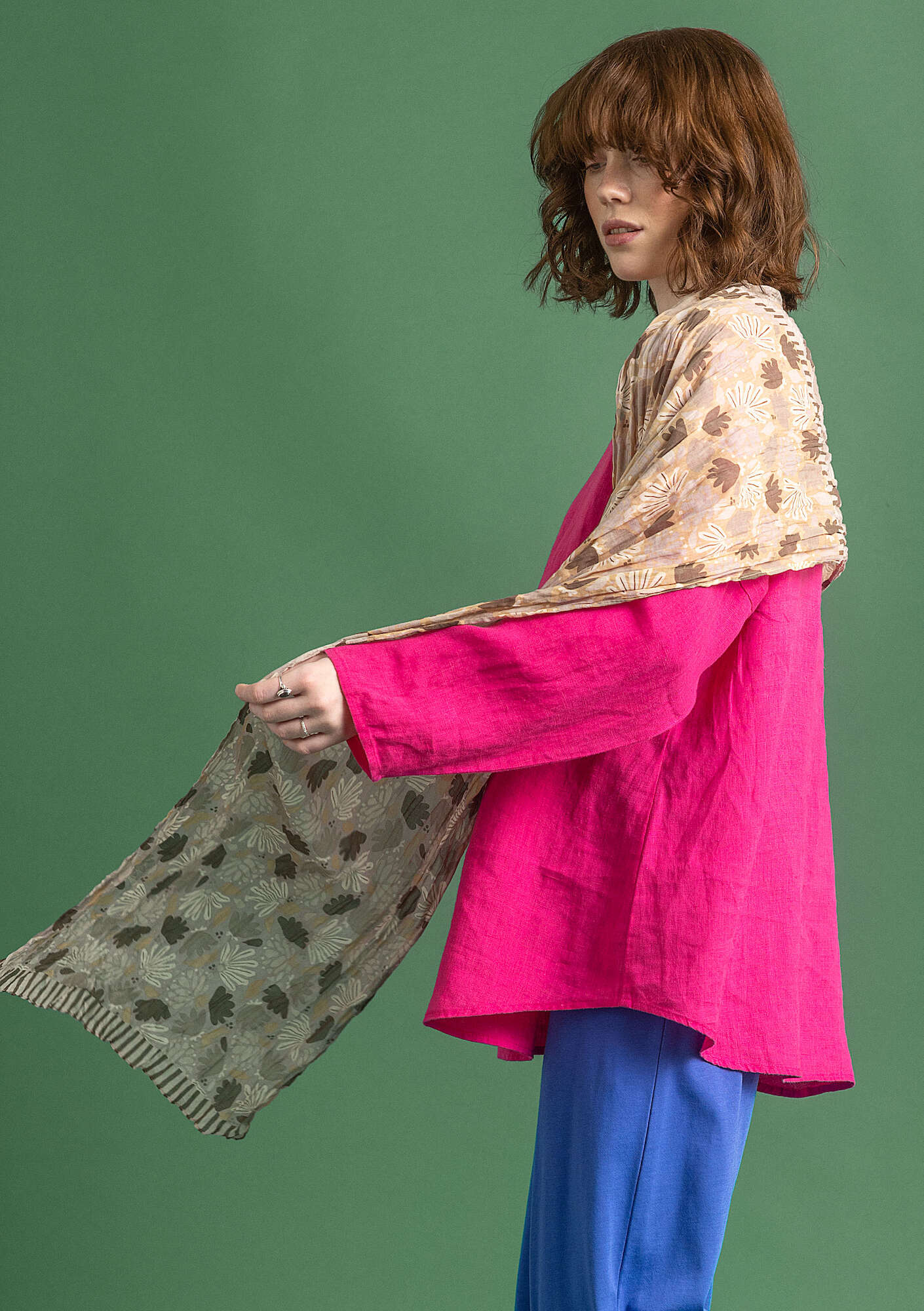 "Jasmine" organic cotton shawl