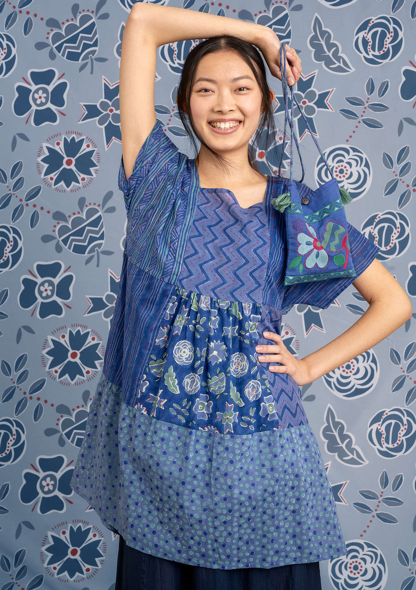 "Amber" organic cotton blouse