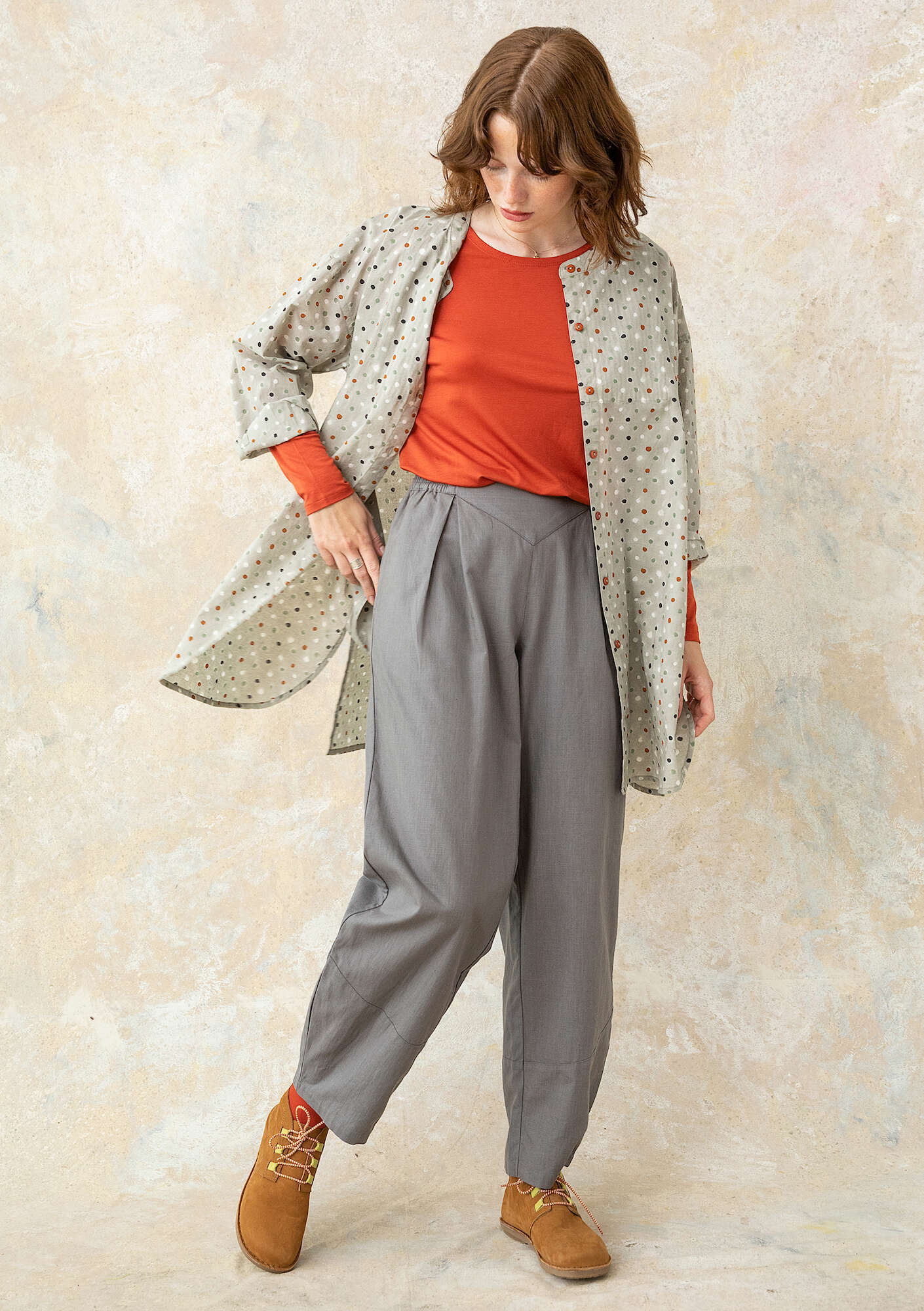 "Ella" woven organic cotton shirt