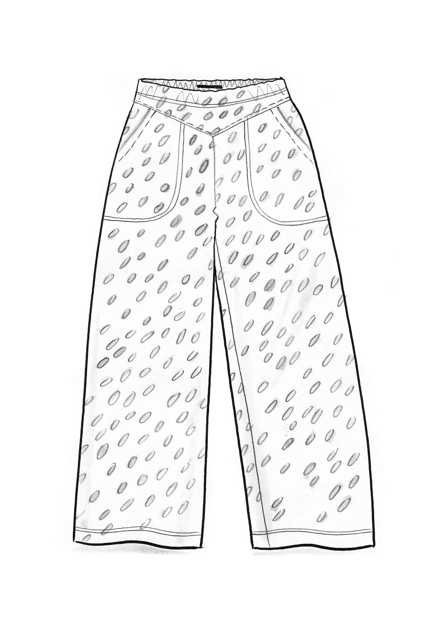 "Arholma" organic cotton/modal jersey trousers
