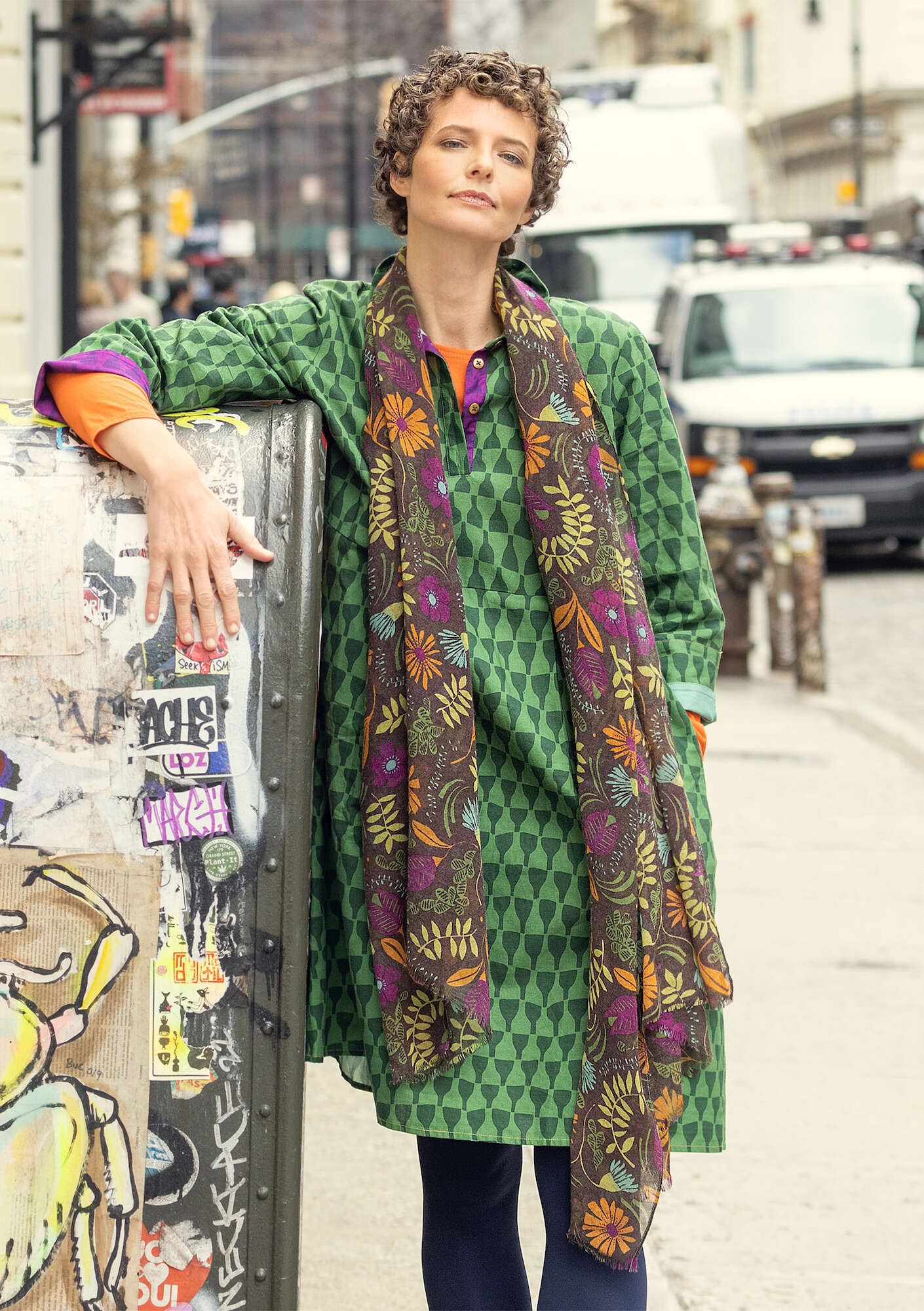"Prairie rose" wool shawl
