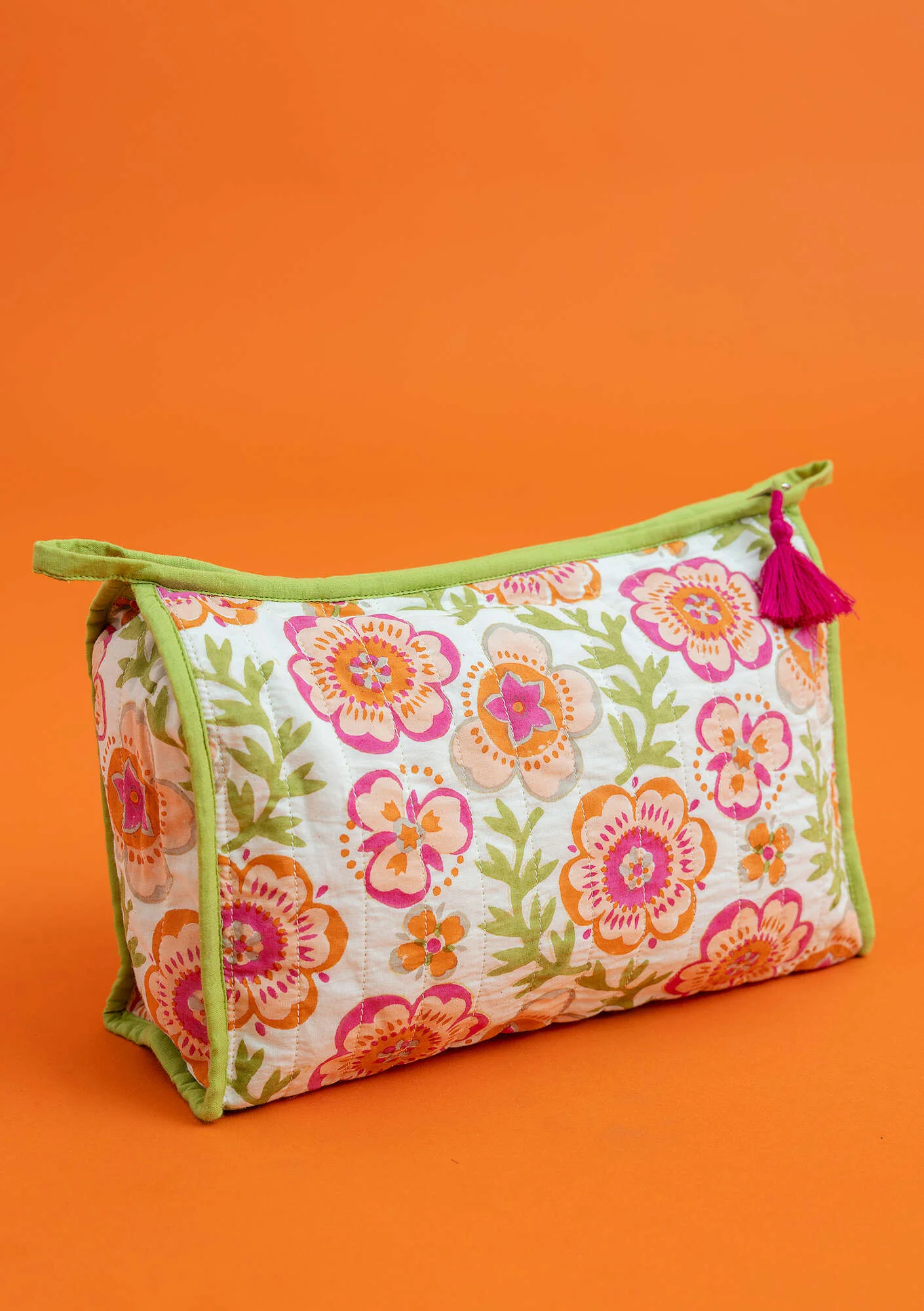 "Petals" organic cotton toiletry bag