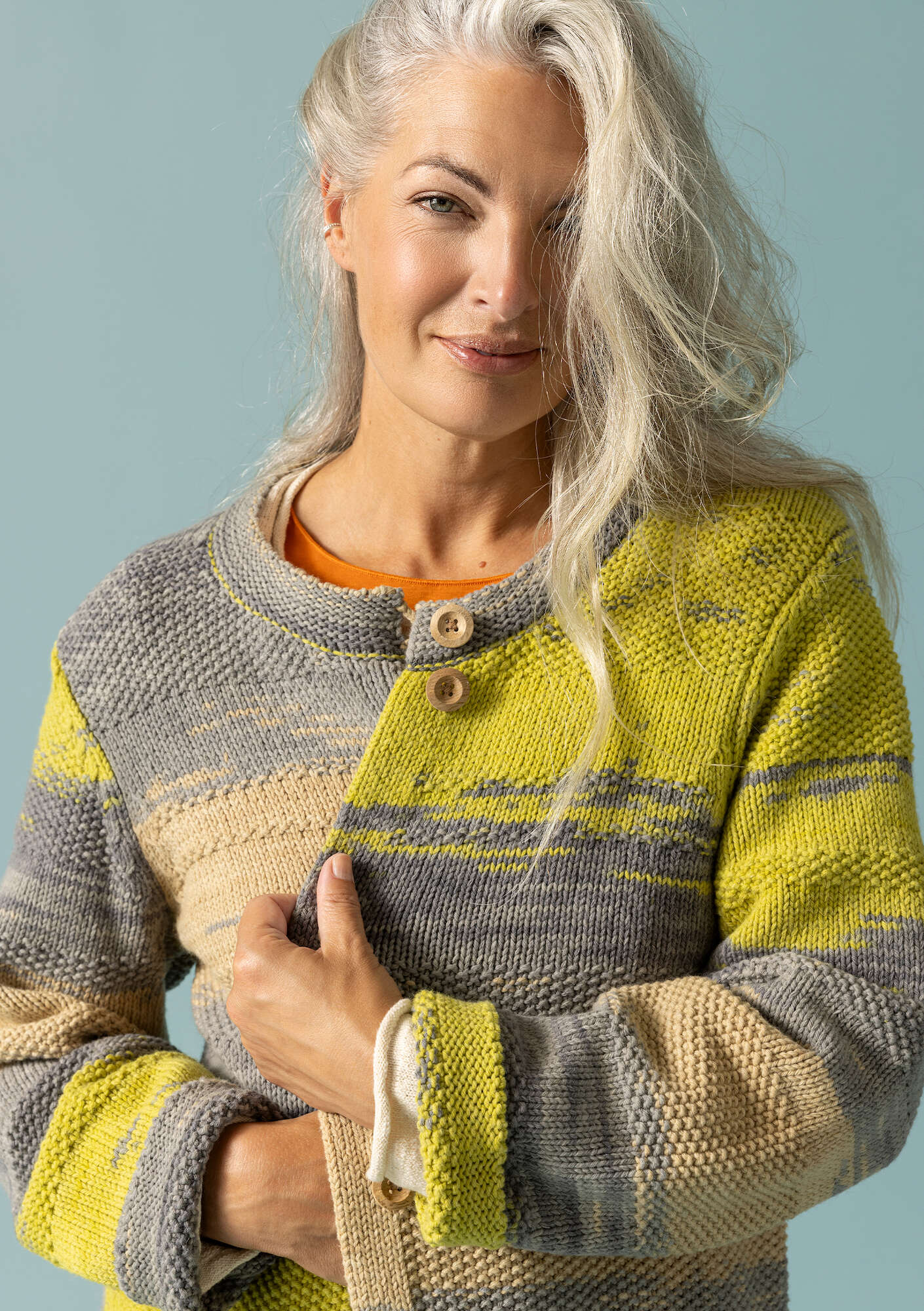 "Ella" wool/organic cotton coatigan