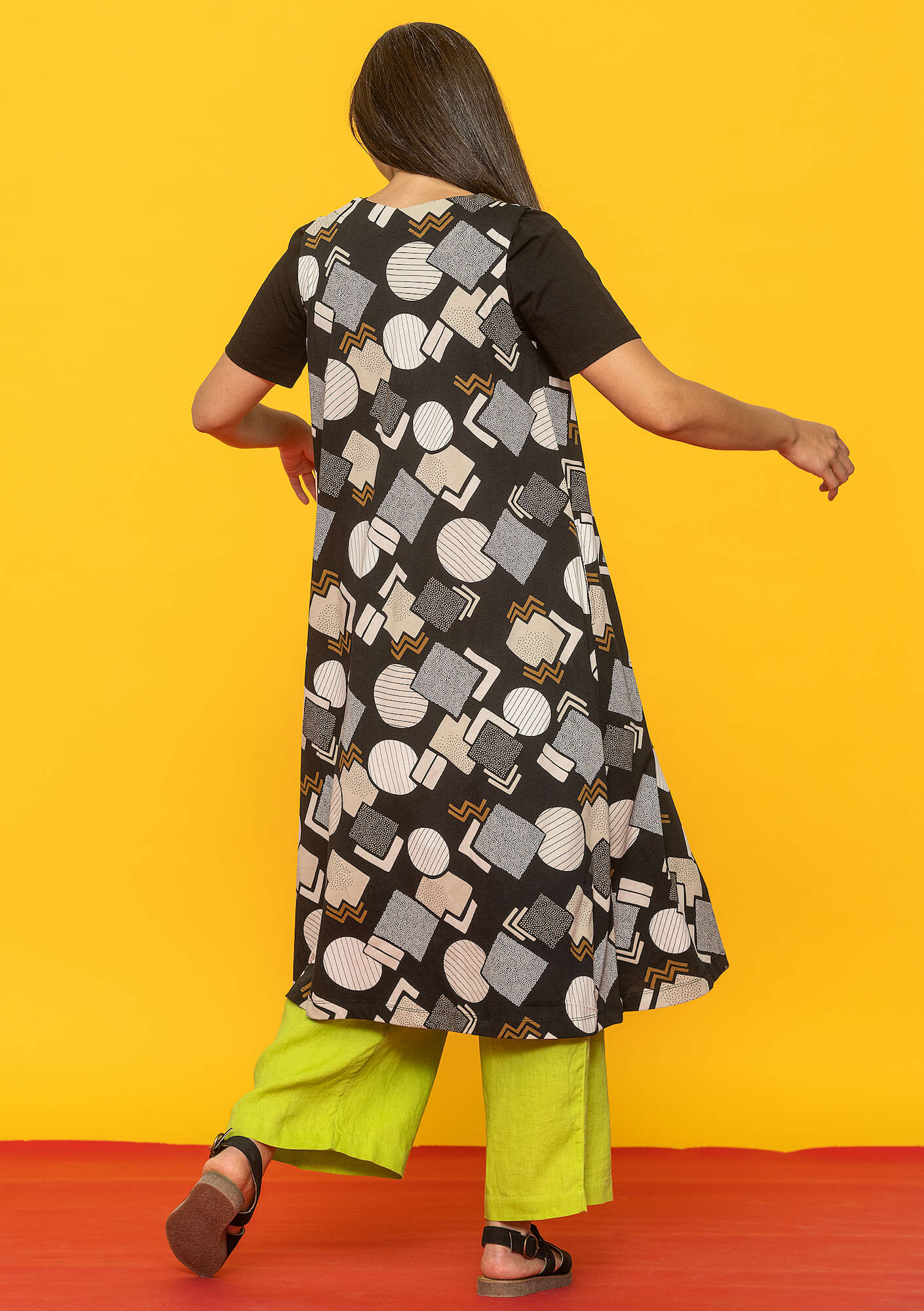 "Kompass" organic cotton jersey dress