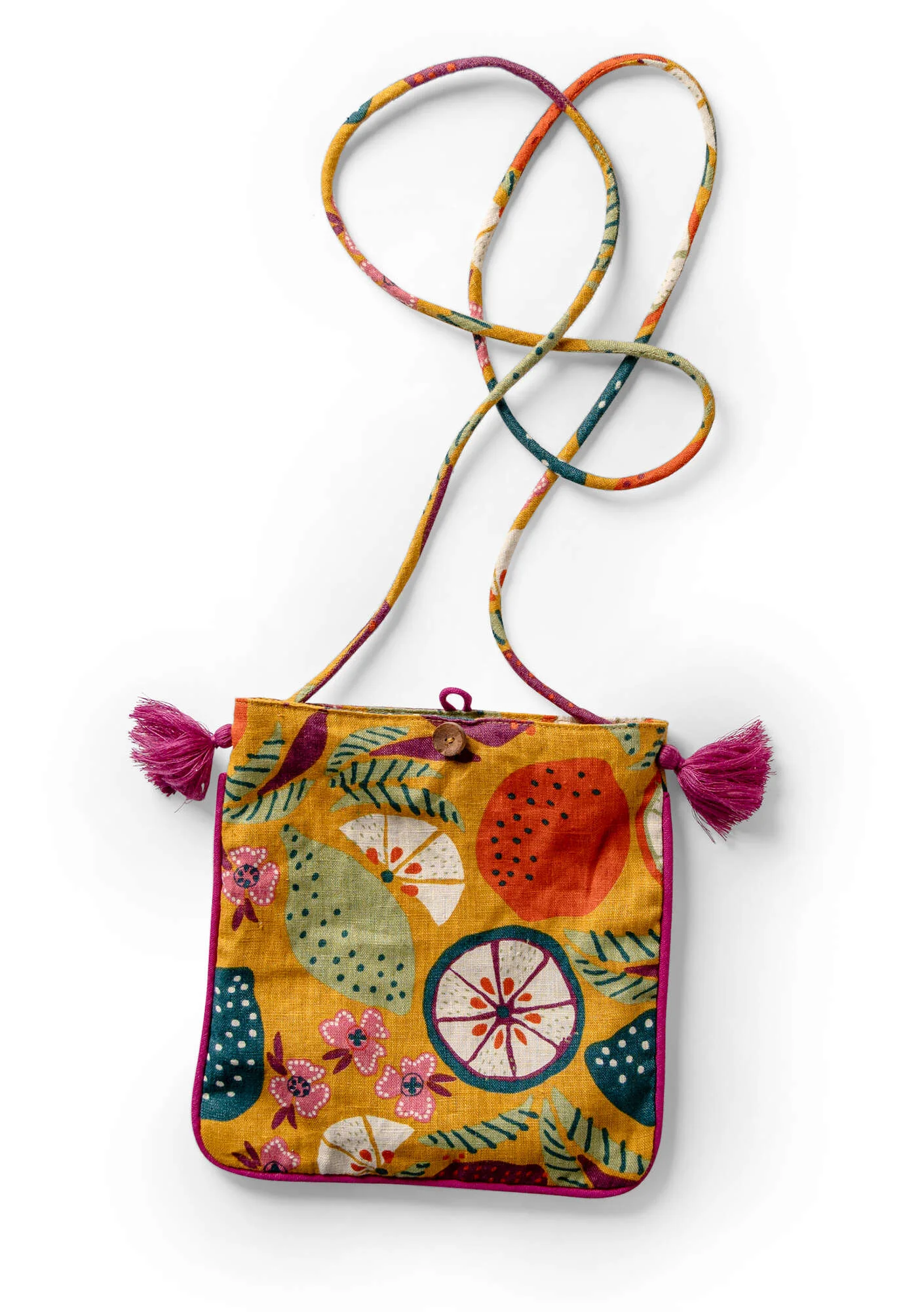 "Web" bag made of cotton/linen