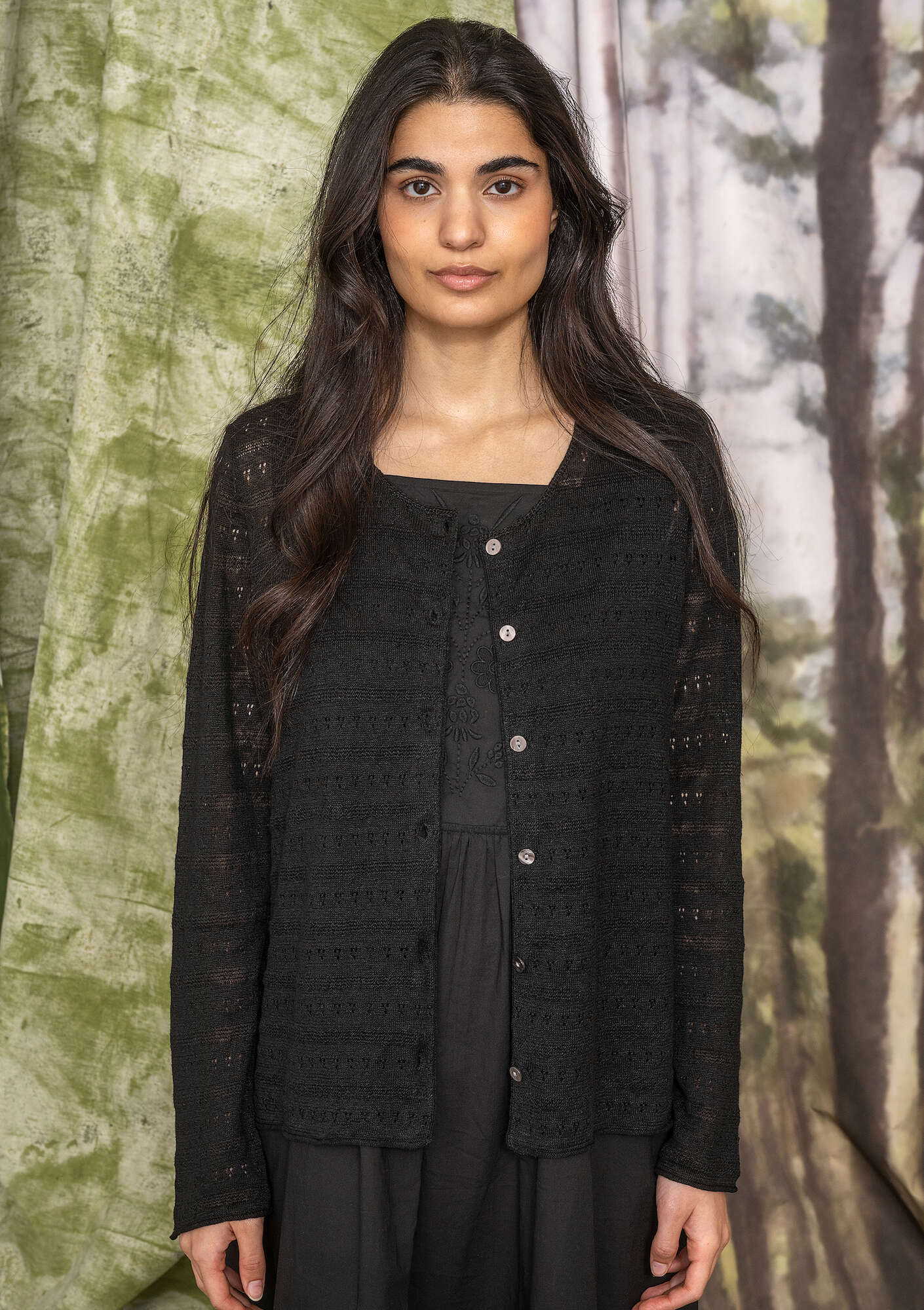 Pointelle-knit cardigan?