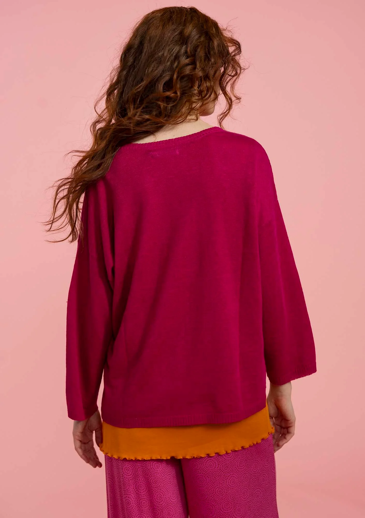 Knitted linen sweater