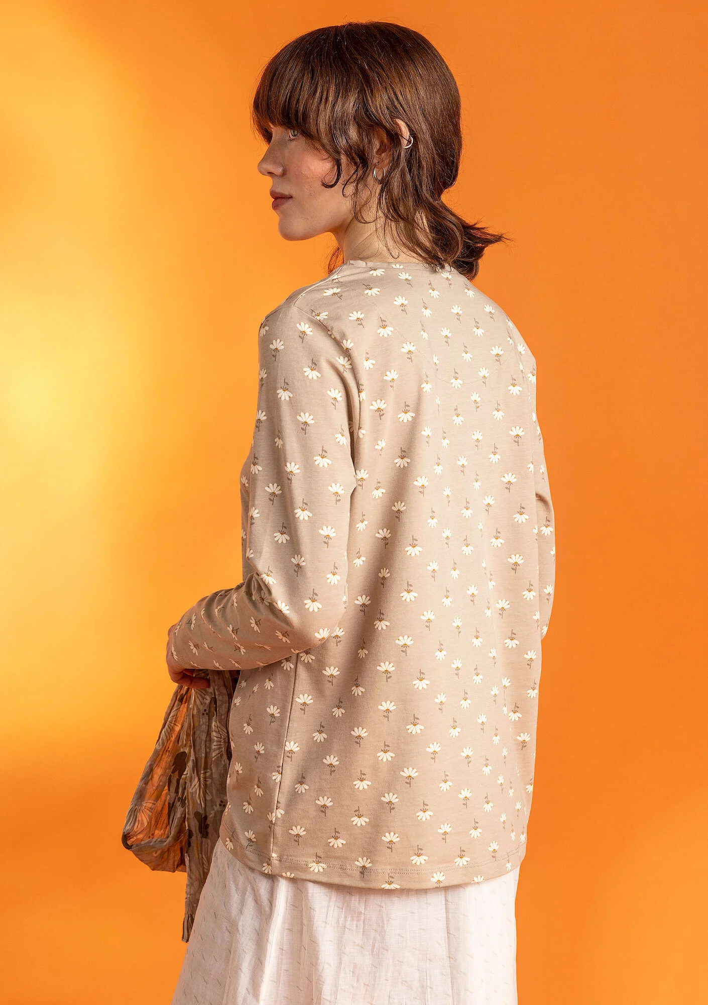 Östella" organic cotton/elÖstane jersey top