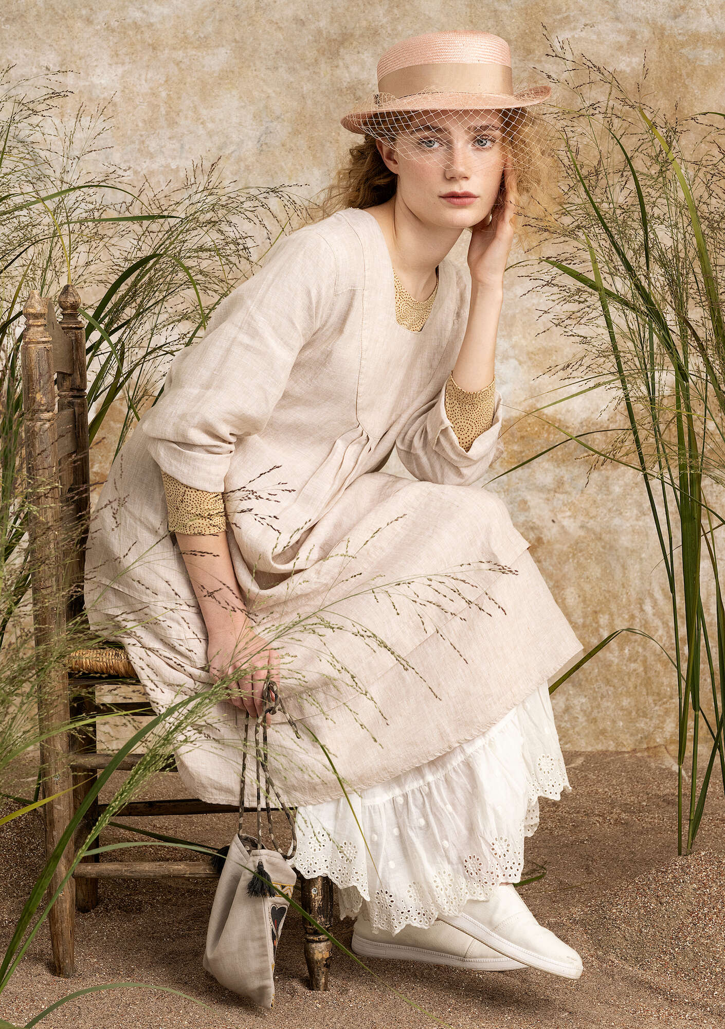 Woven linen dress