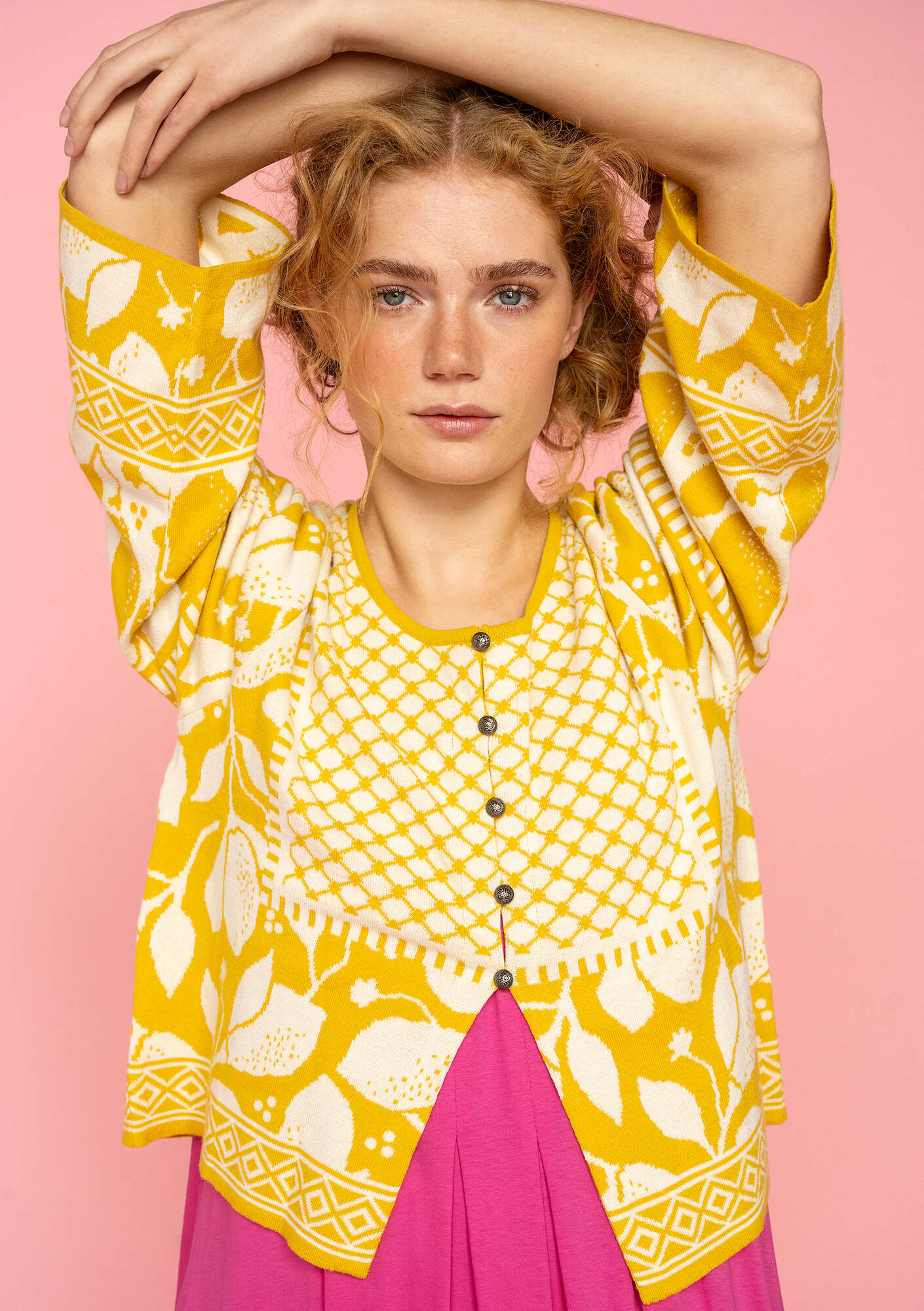"Hilda" organic/recycled cotton cardigan