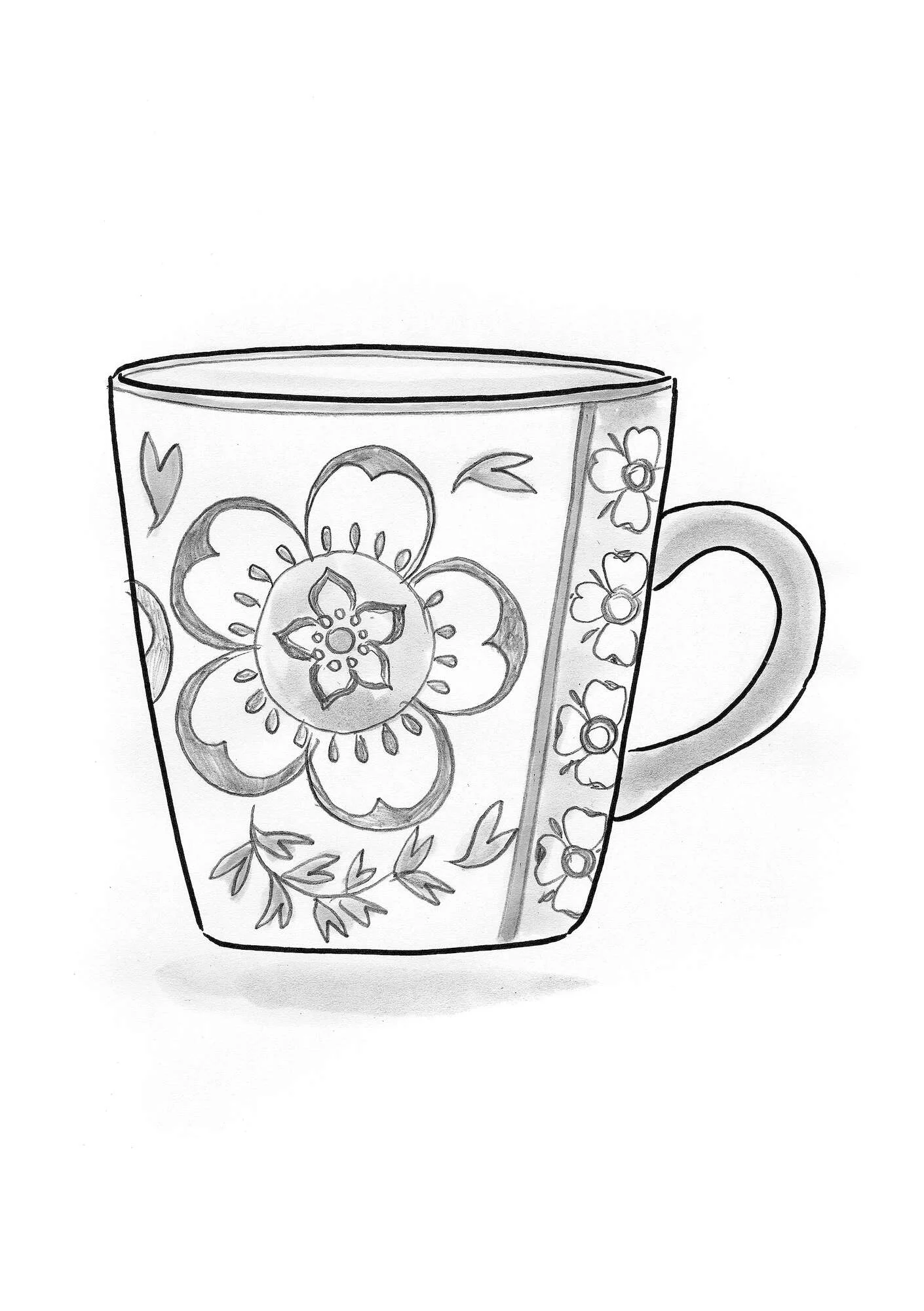 "Petals" ceramic mug