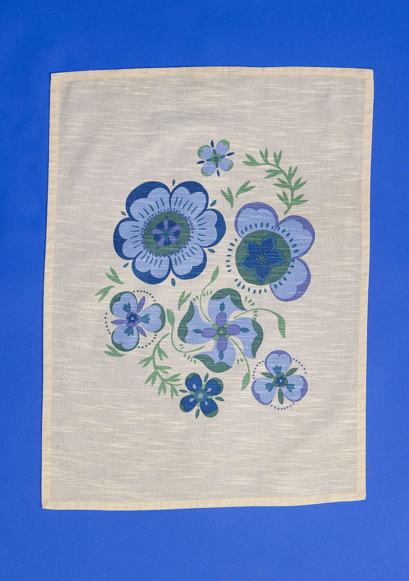"Desert Bloom" organic cotton tea towel