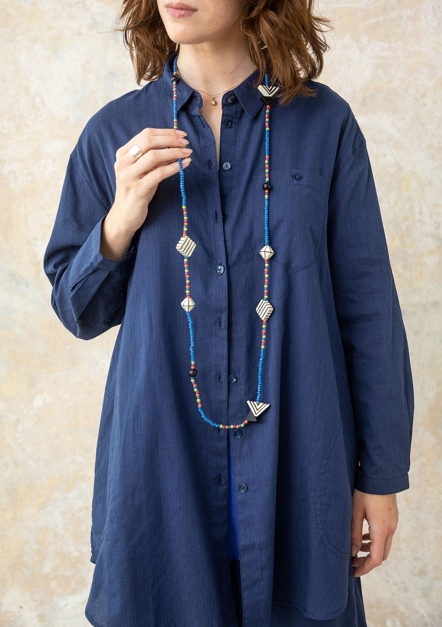 Woven organic cotton shirt