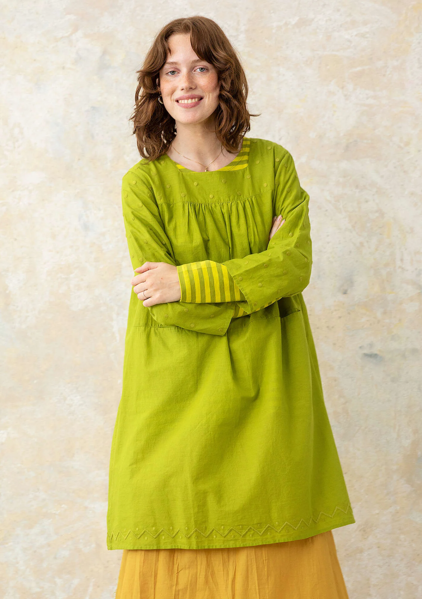 Woven organic cotton dress