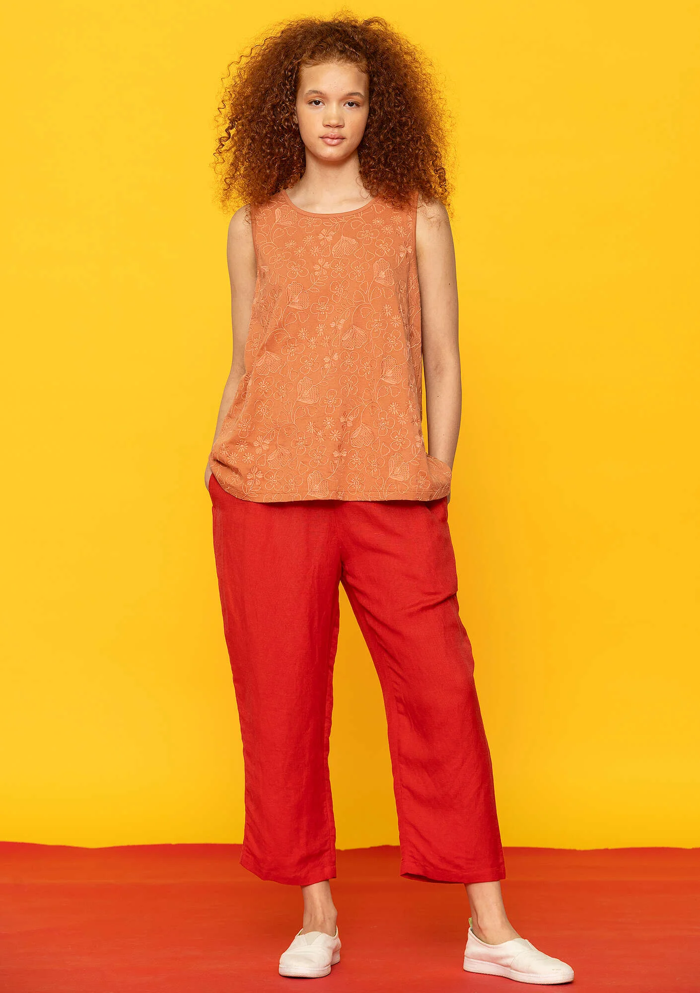 "Eva" organic cotton jersey tank top