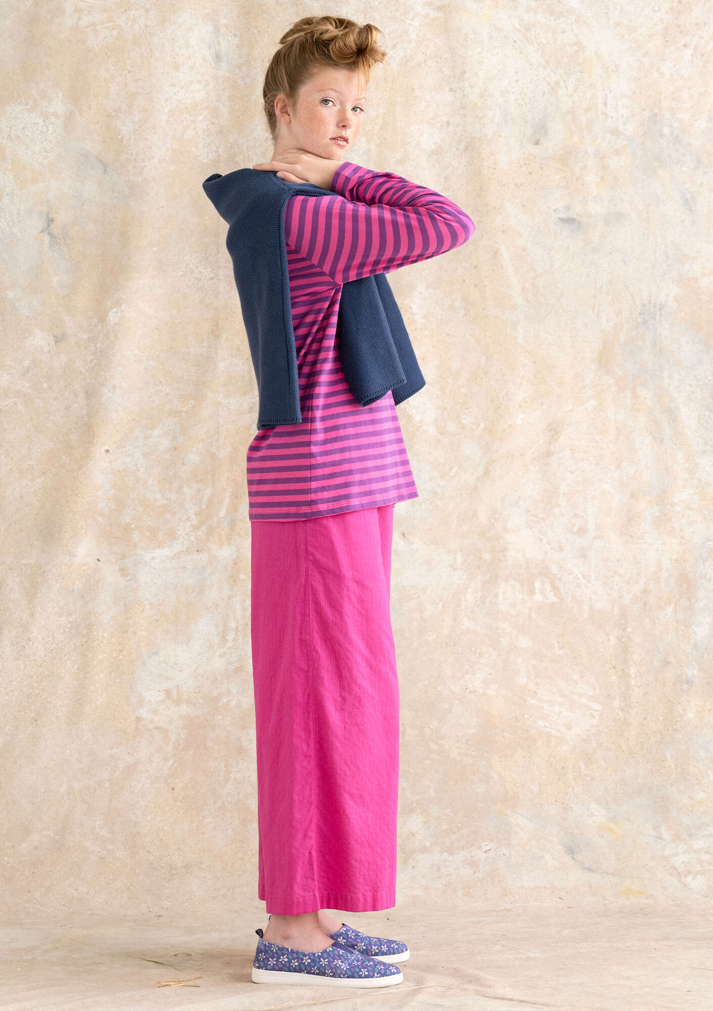 Organic cottonÖstriped essential sweater