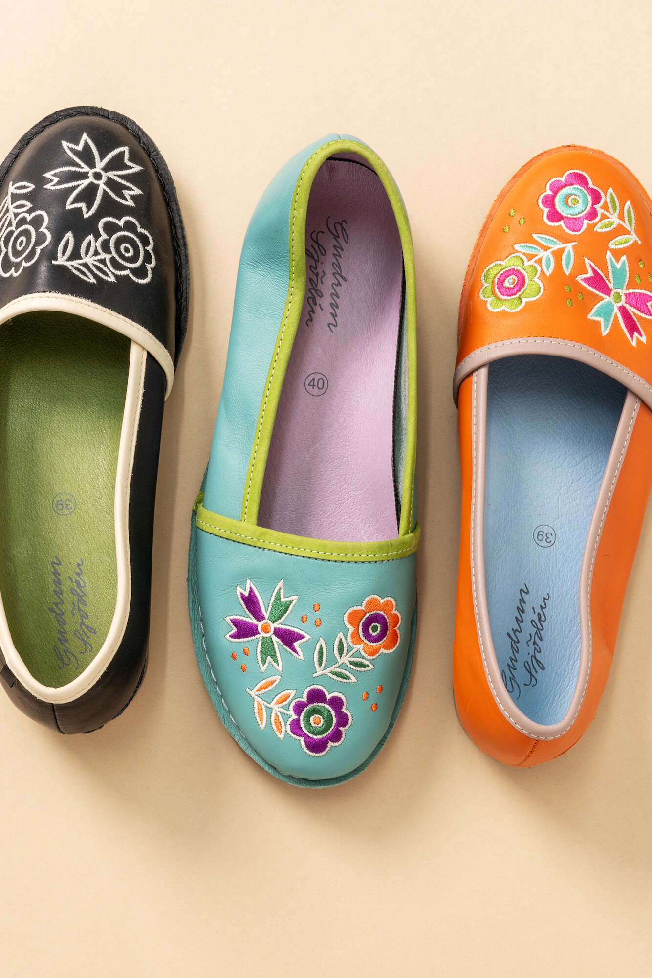 Nappa ballerina shoes