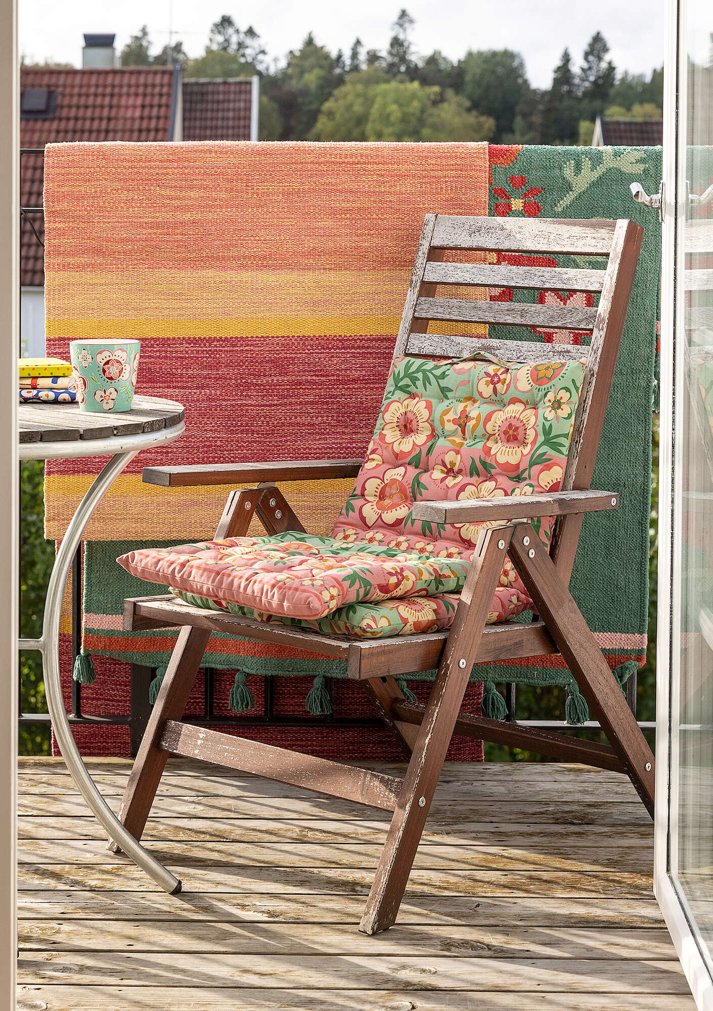 "Desert Bloom" organic cotton seat pad
